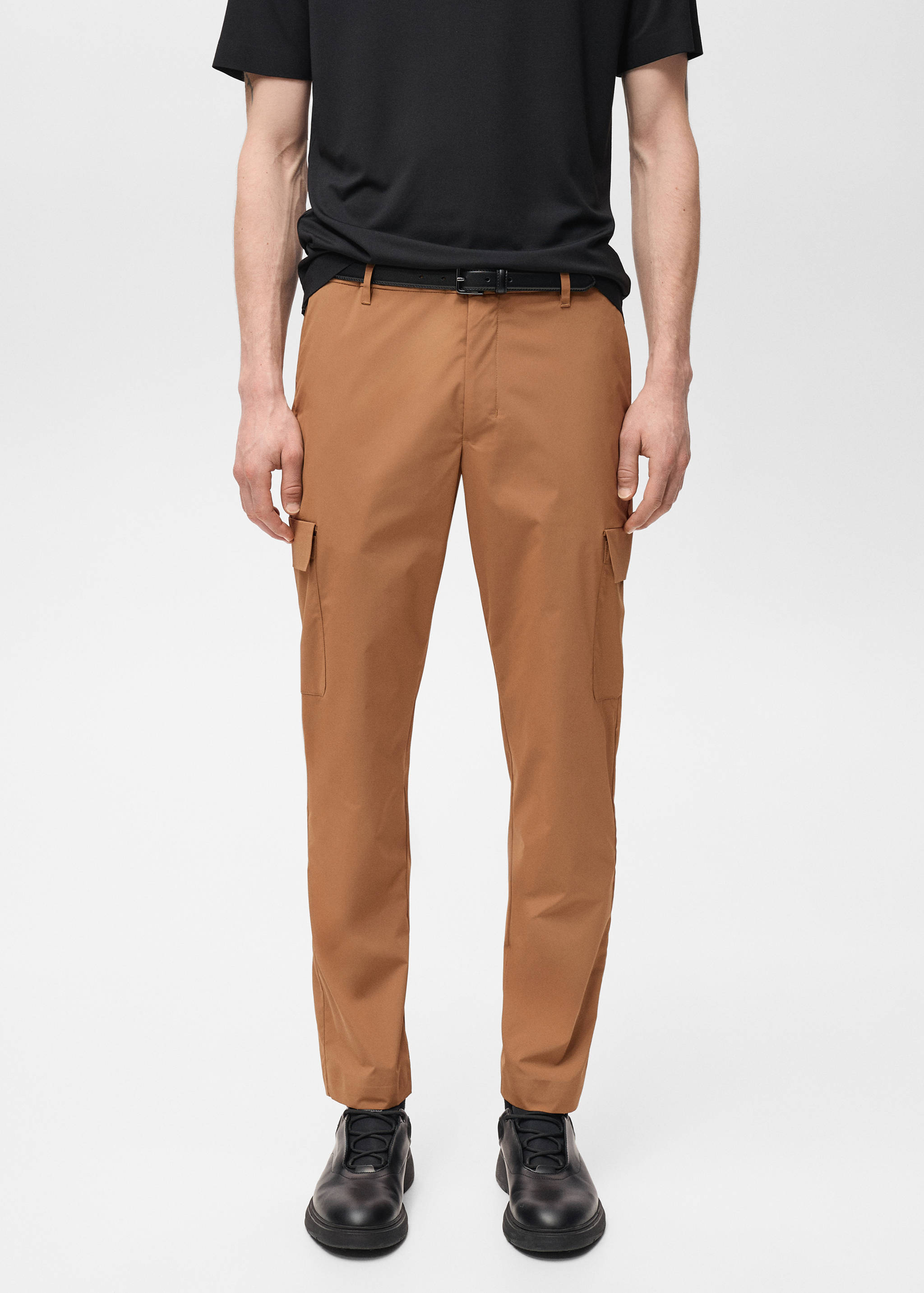 Thermoregulating comfort stretch cargo trousers - Medium plane