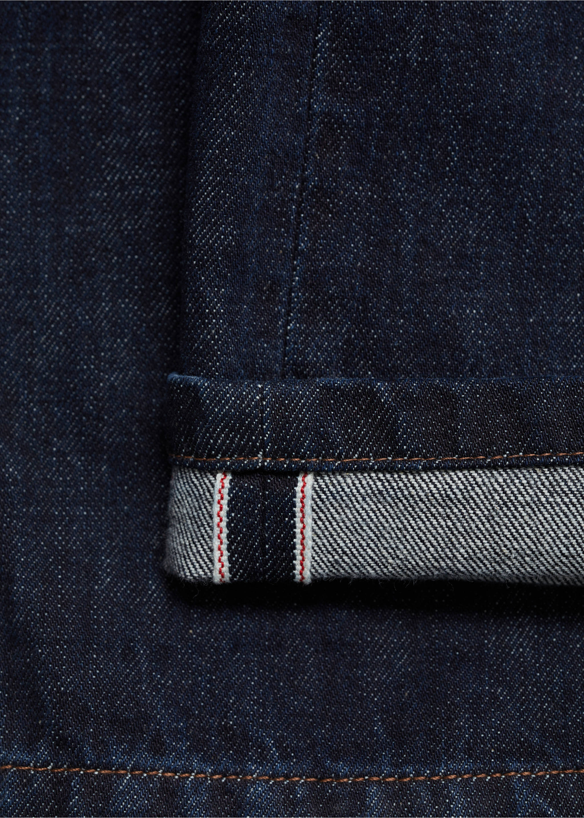 Tapered-fit selvedge jeans - Details of the article 0, Open Blue. Ref: 87054394-00.