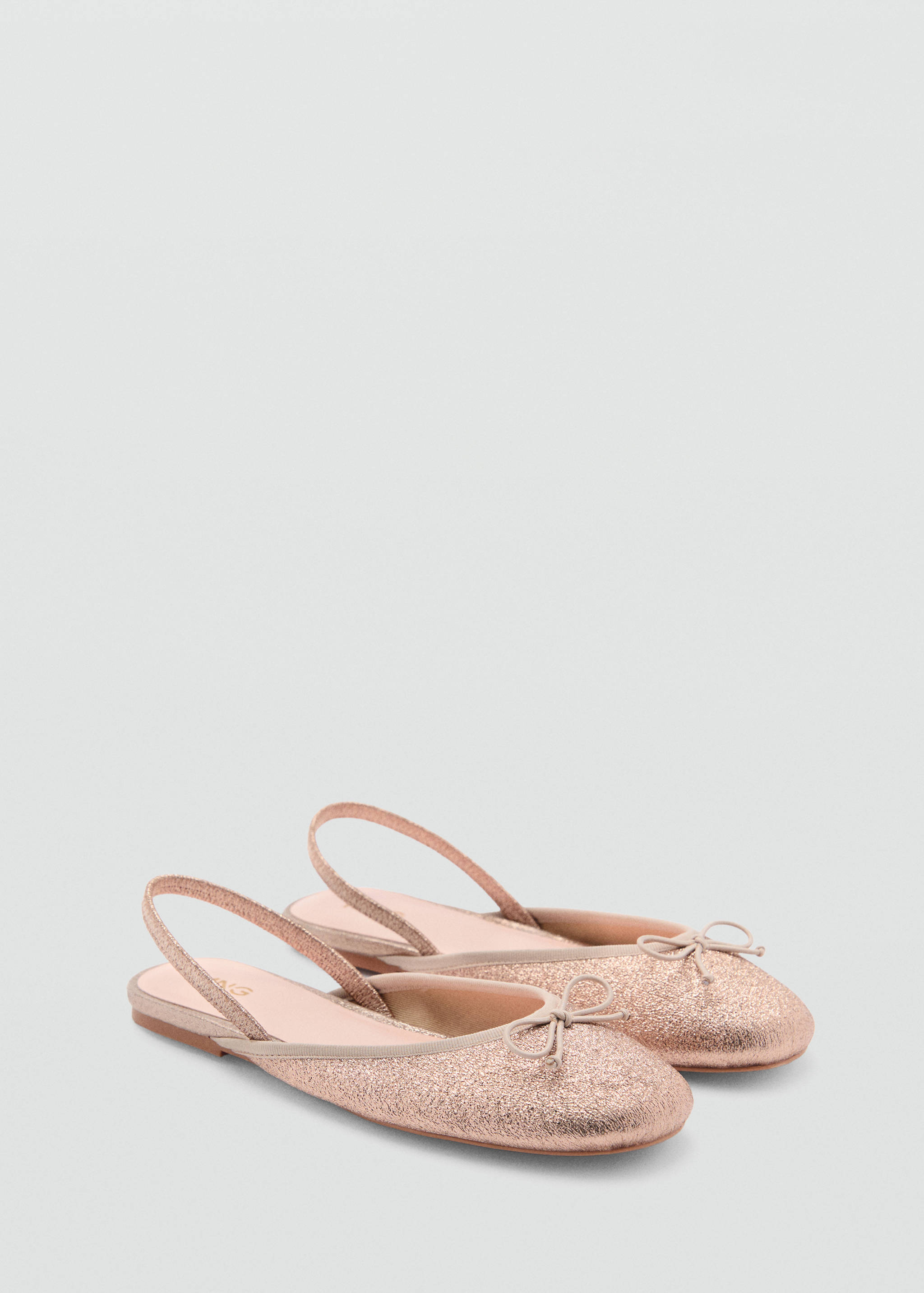 Glitter ballet flats with bow - Medium plane