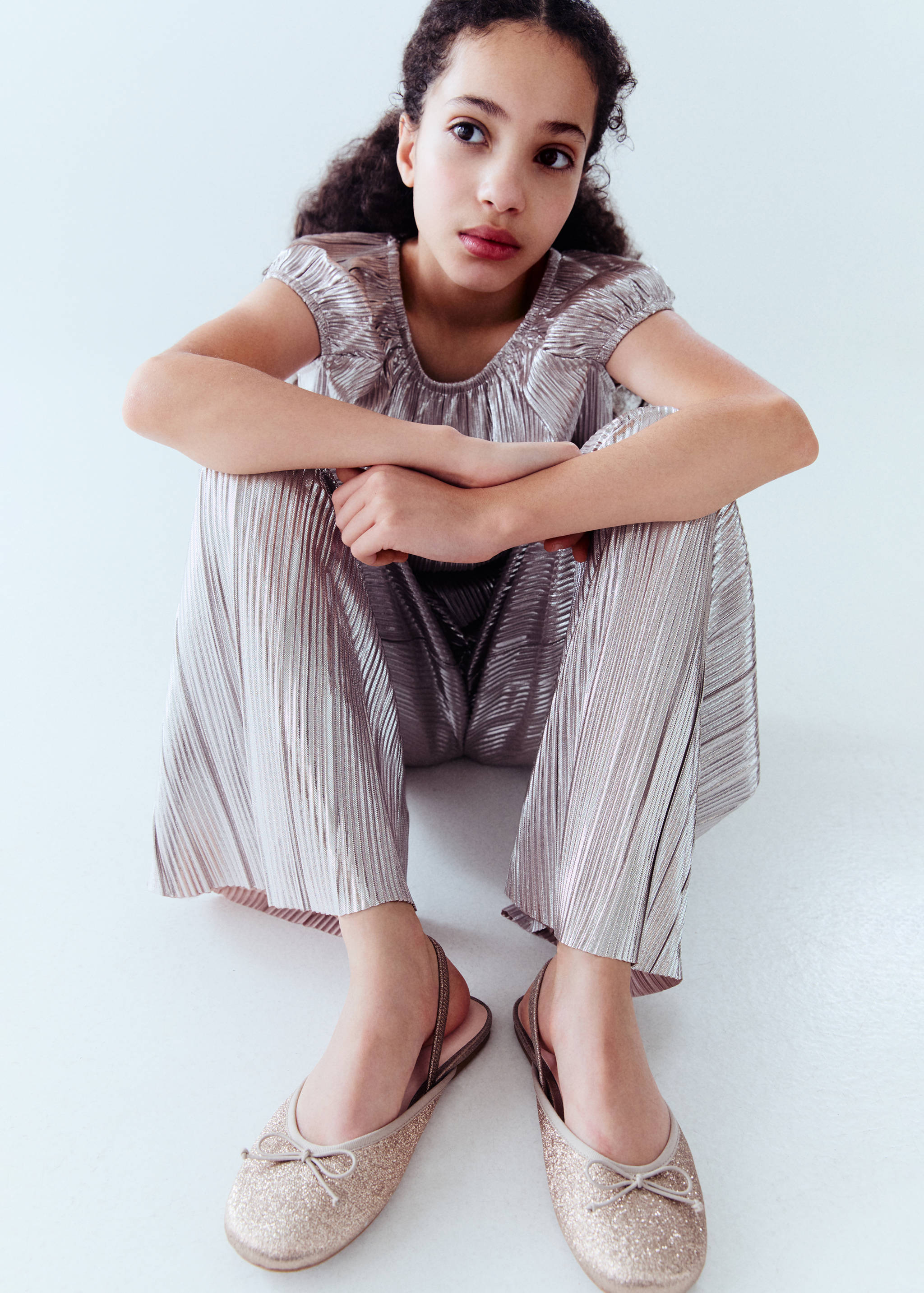 Glitter ballet flats with bow - Details of the article 5