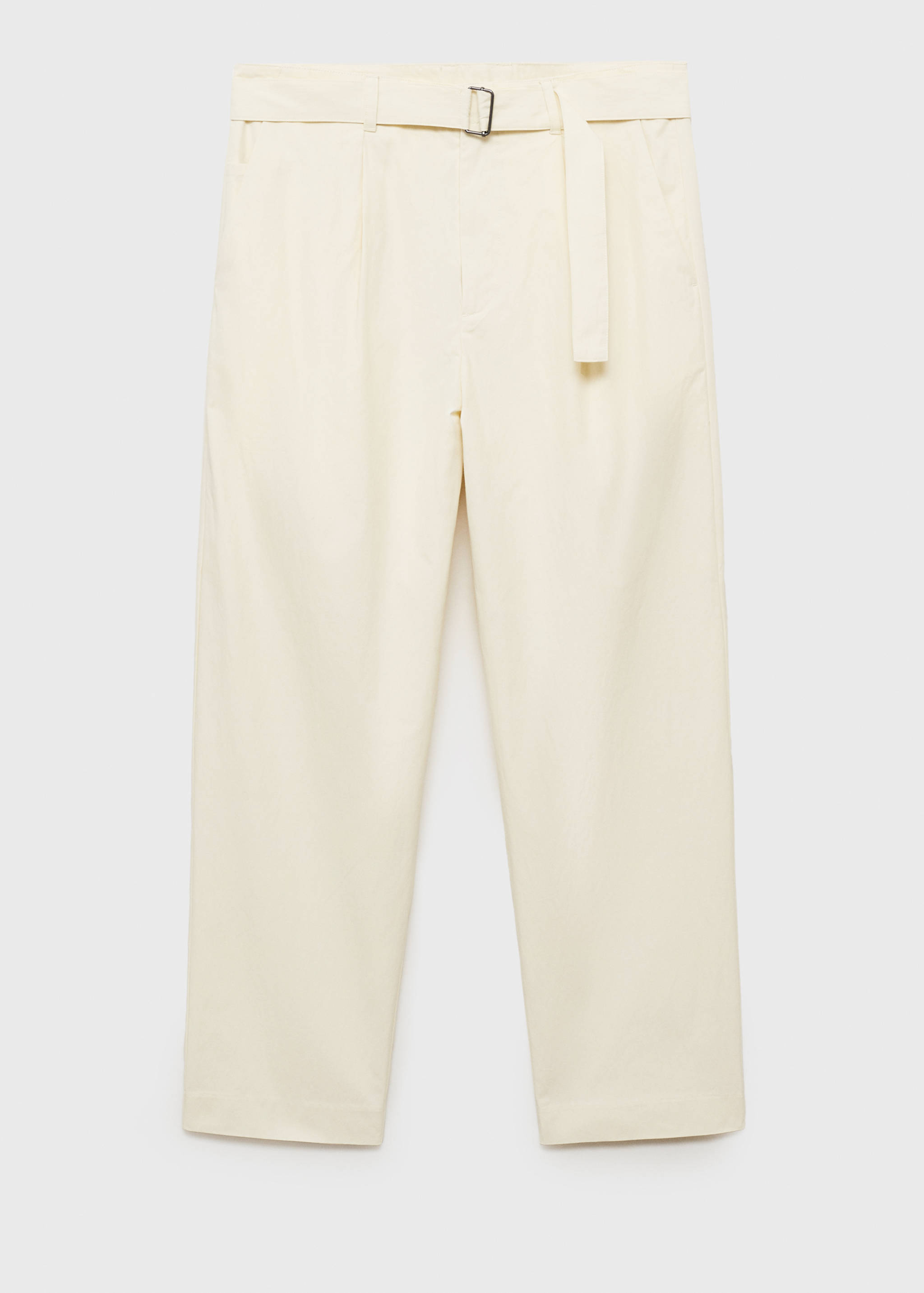Relaxed-fit trousers with belt - Article without model