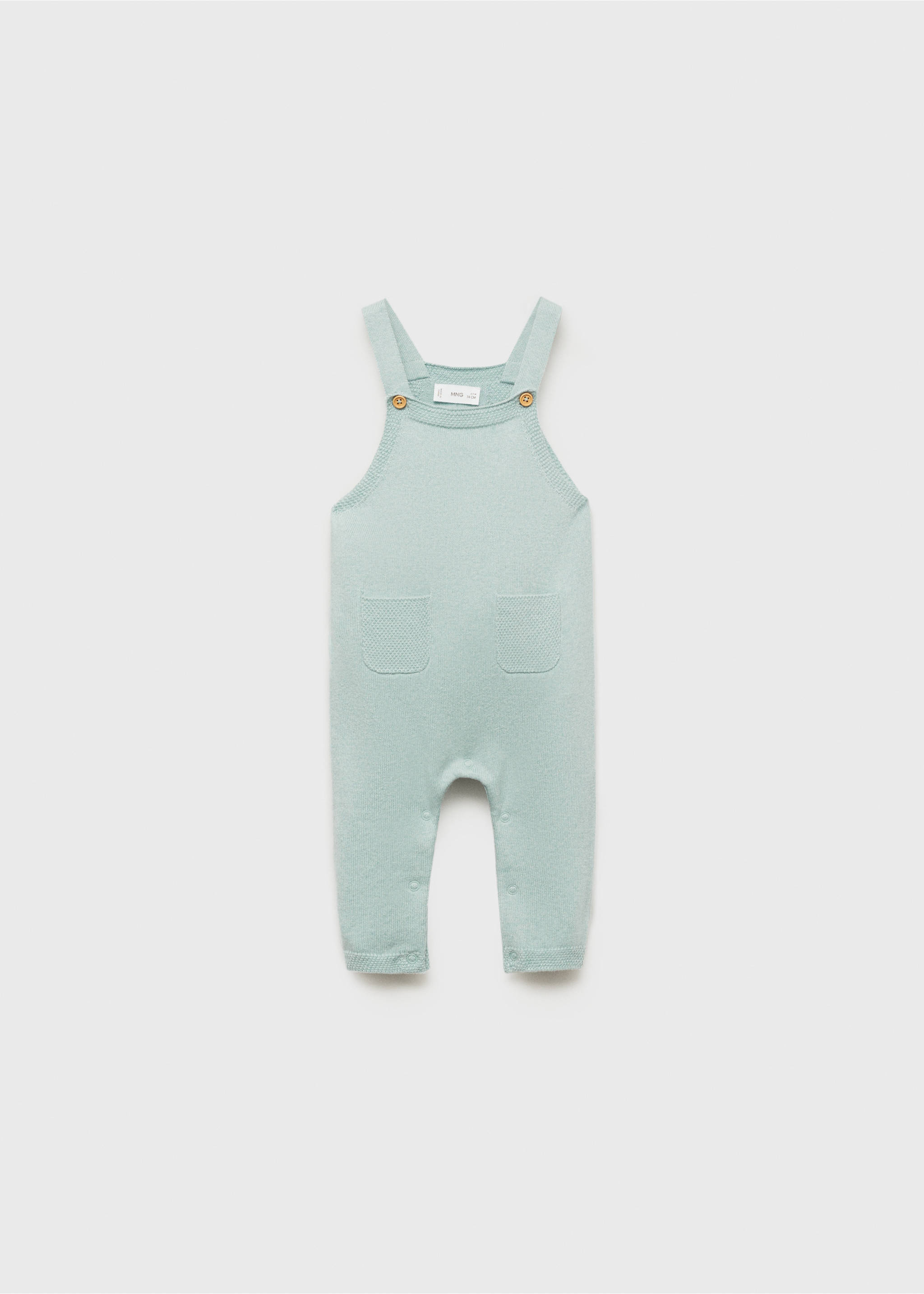 Knitted dungarees - Article without model, Aqua Green. Ref: 87054398-00.