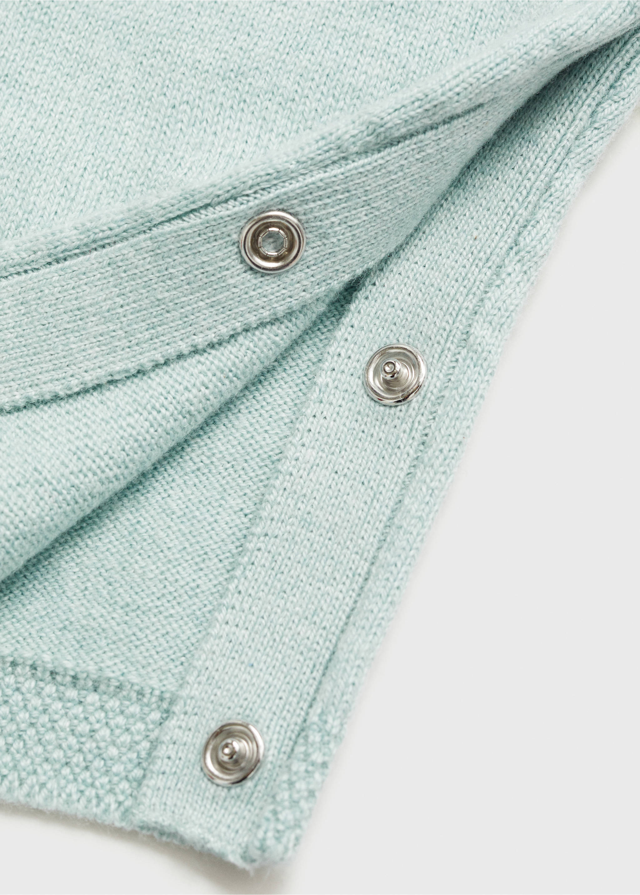 Knitted dungarees - Details of the article 0, Aqua Green. Ref: 87054398-00.