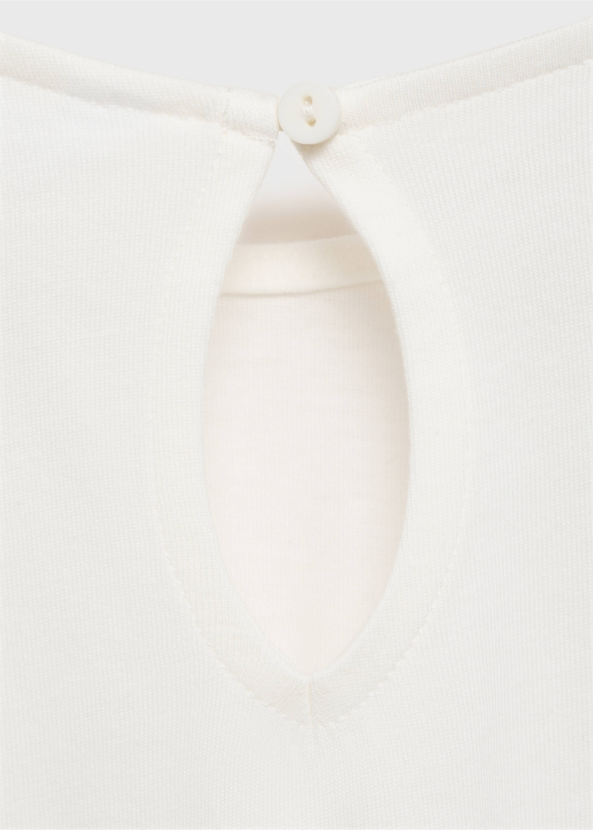 Embossed detail printed t-shirt - Details of the article 0, Off White. Ref: 87054401-00.