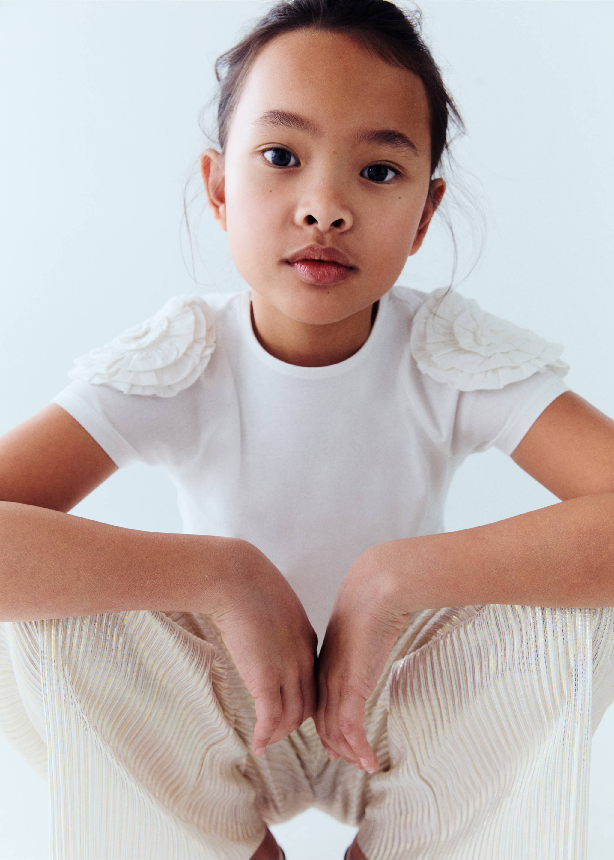 Embossed detail printed t-shirt - Details of the article 5, Off White. Ref: 87054401-00.