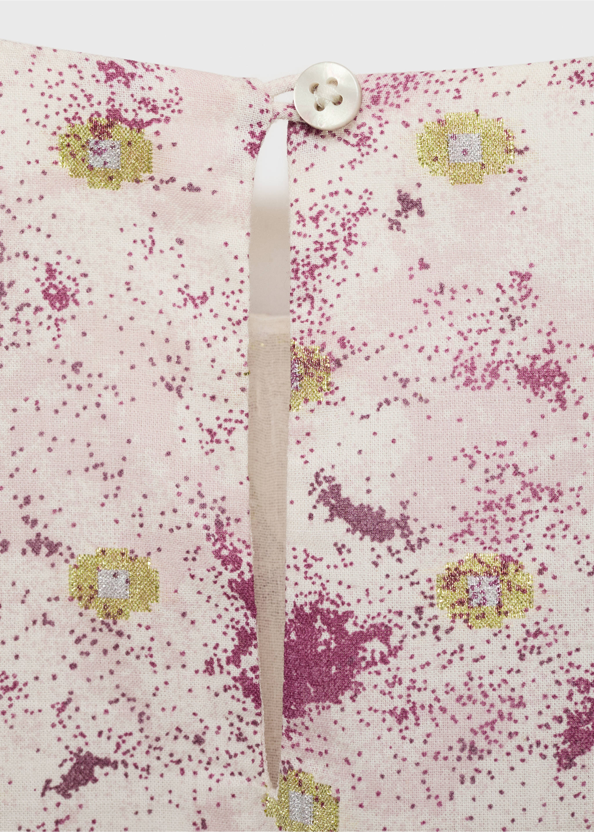 Vestido estampado corto - Detalle del artículo 0, Rosa. Ref: 87054404-00.