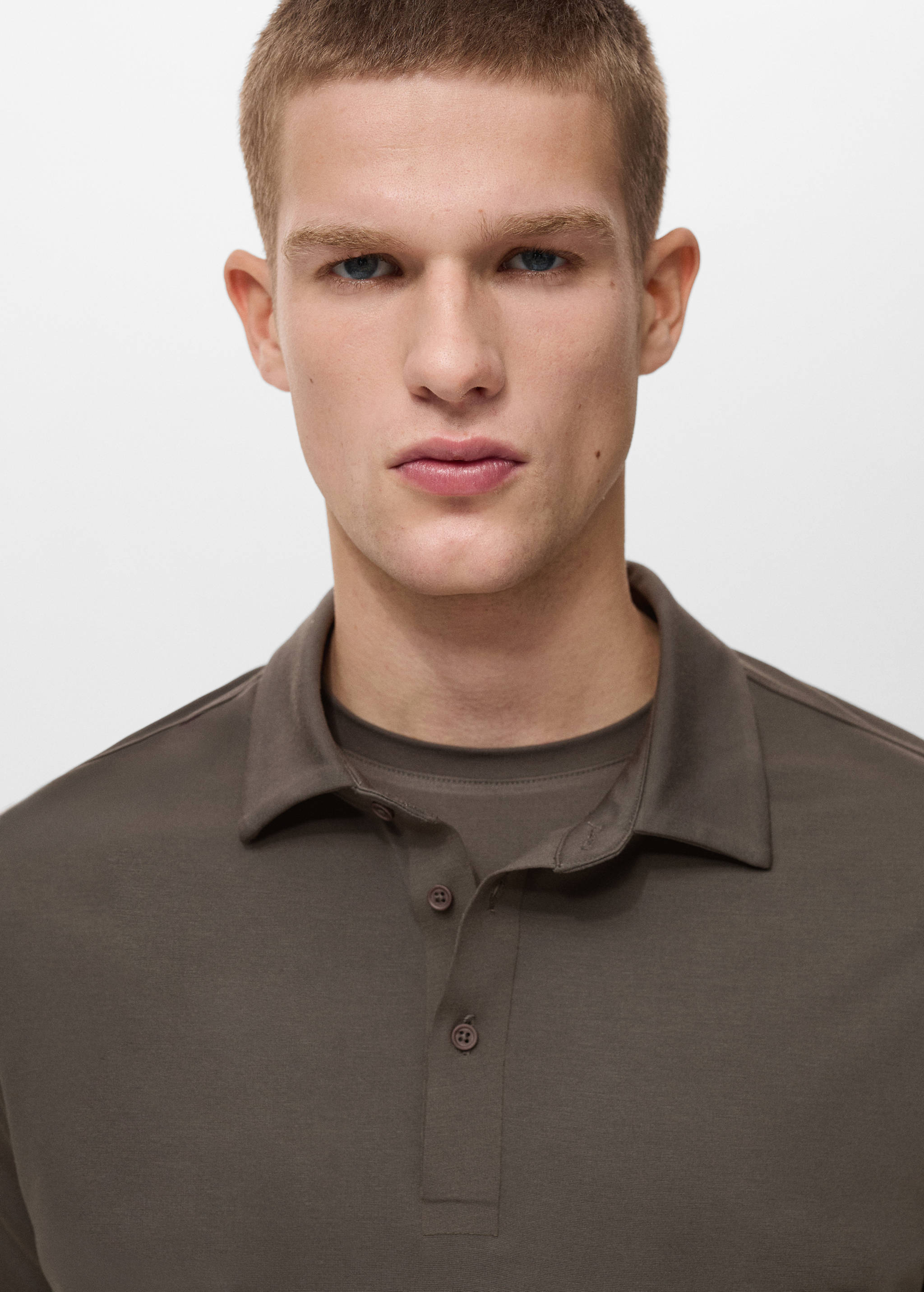 COOLMAX® slim-fit polo shirt - Details of the article 1