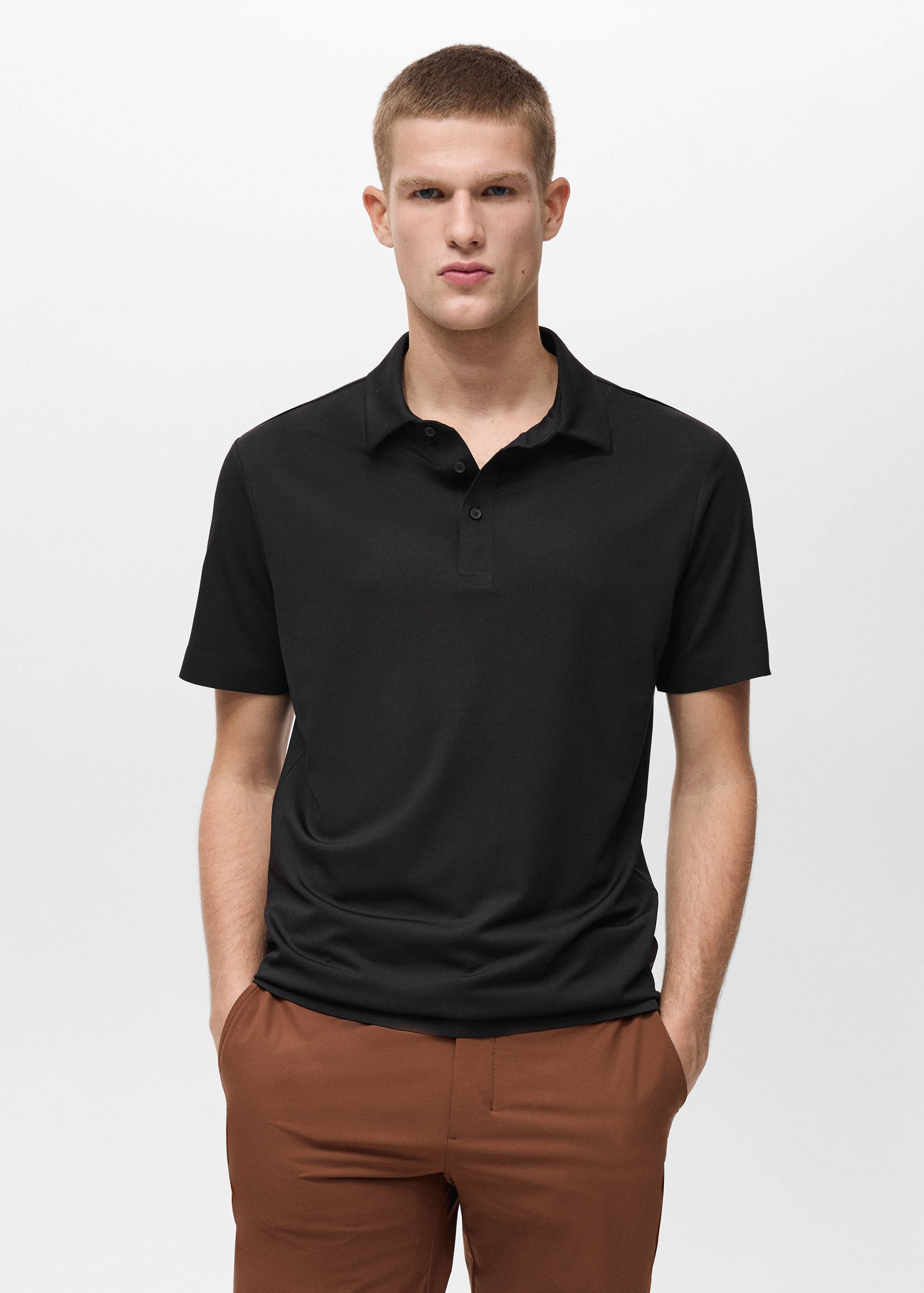 COOLMAX® slim-fit polo shirt - Medium plane
