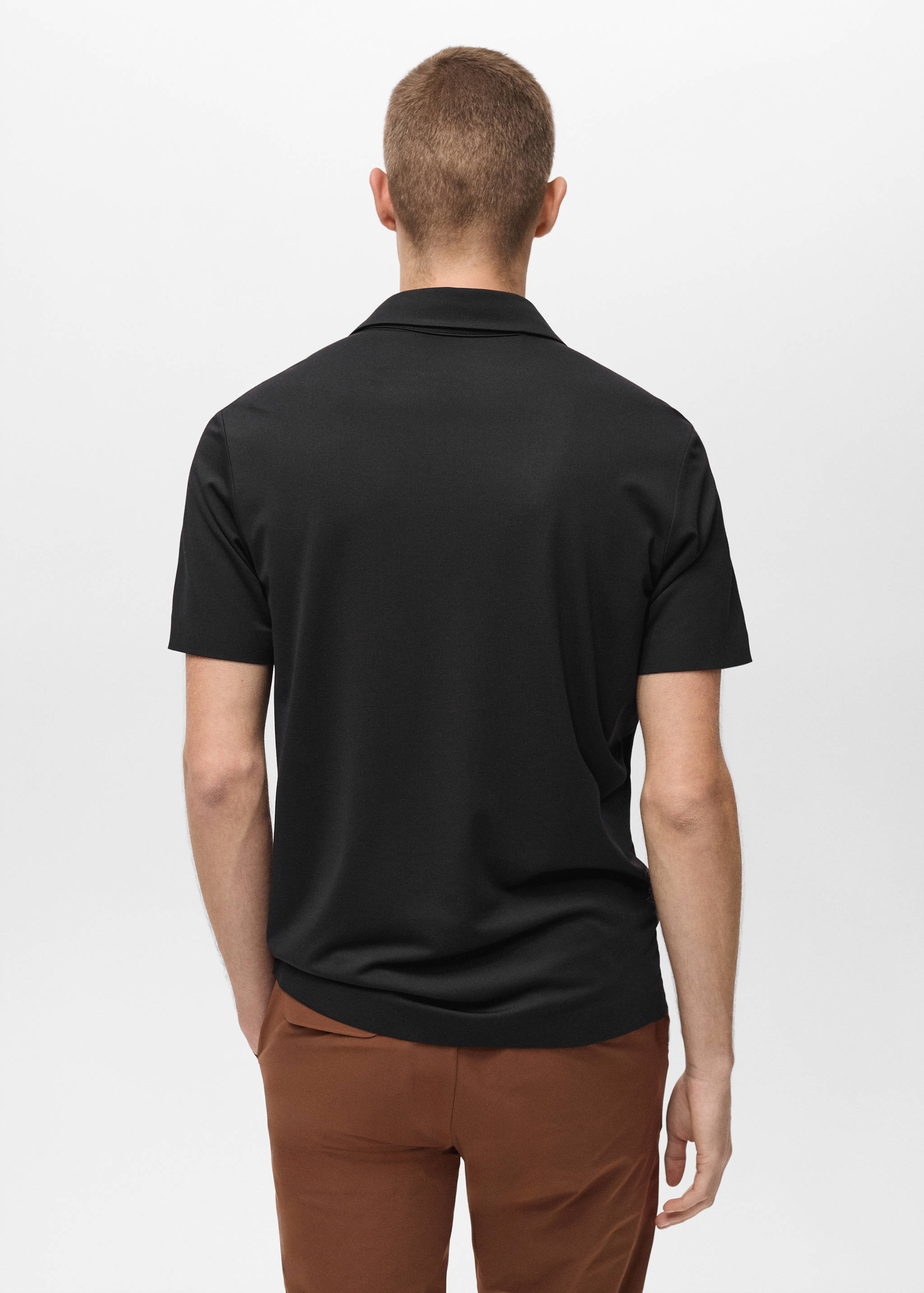 COOLMAX® slim-fit polo shirt - Reverse of the article