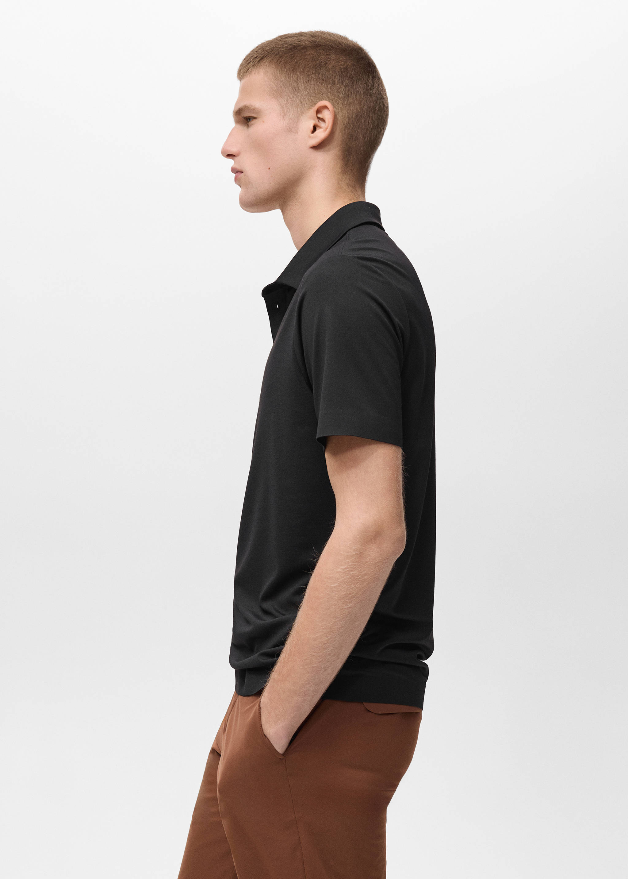 COOLMAX® slim-fit polo shirt - Details of the article 2