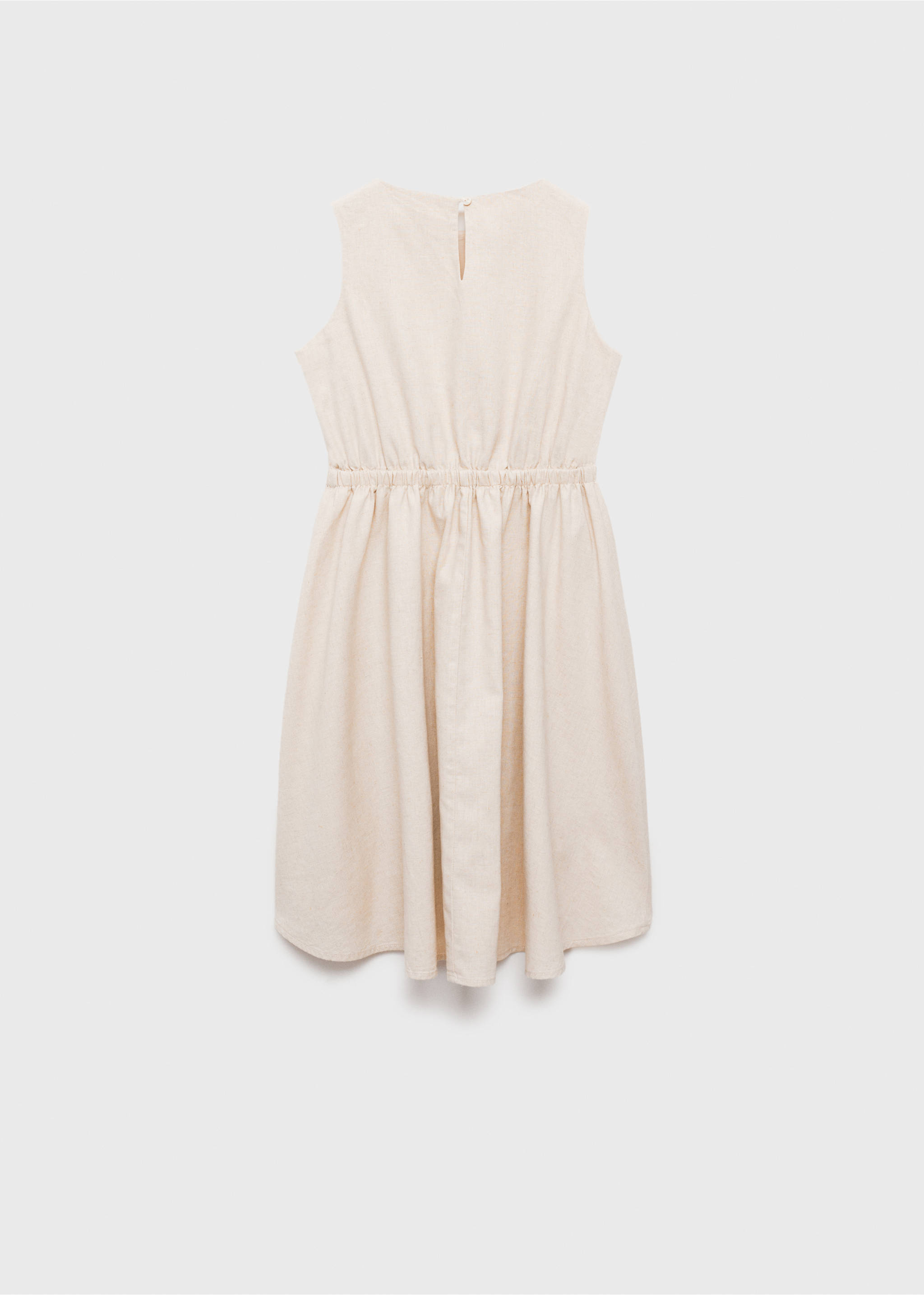 Vestit lli detall frunzit - Revers de l'article, Gris clar/pastel. Ref: 87054407-00.