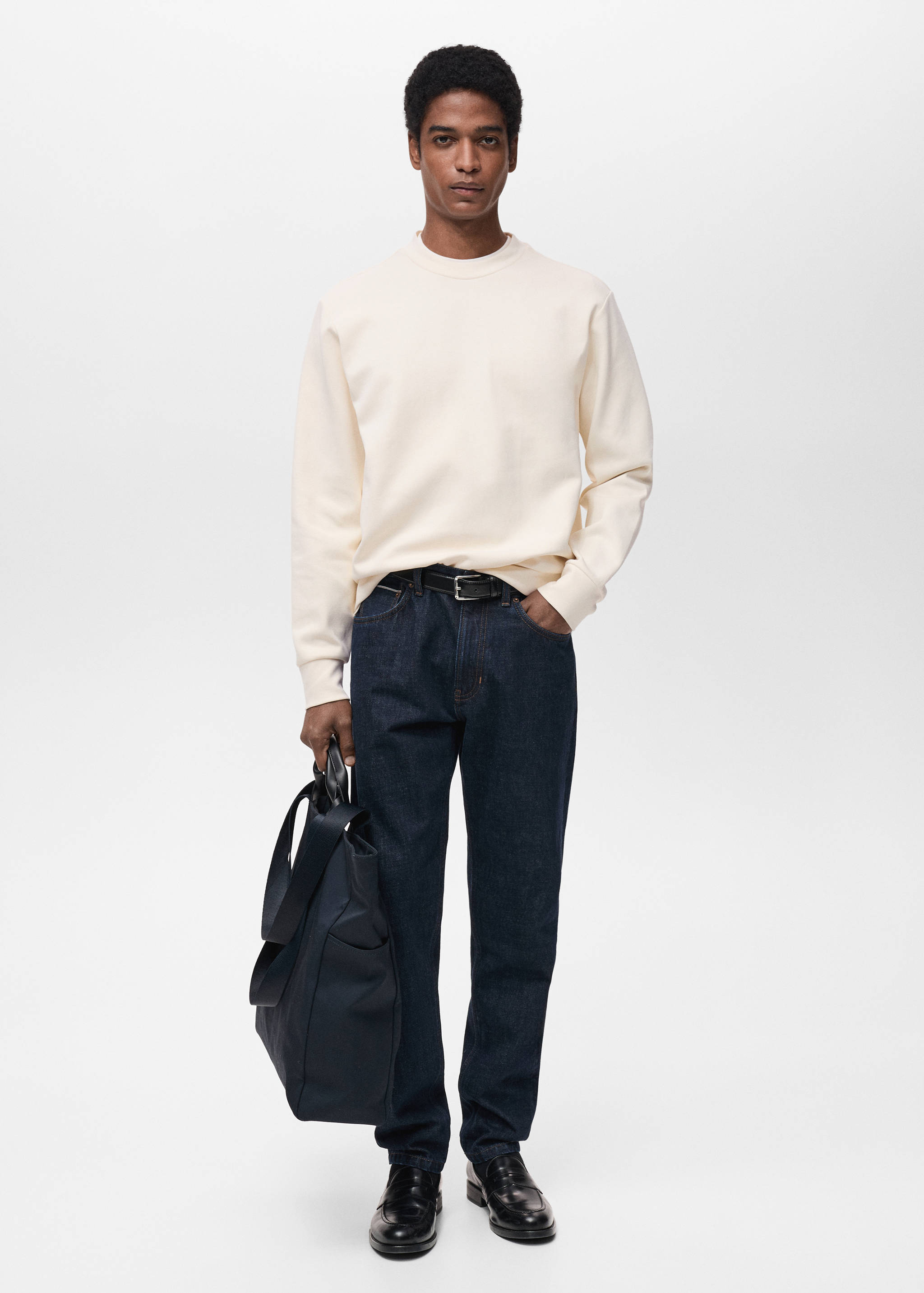 Regular-fit cotton sweatshirt - General plane