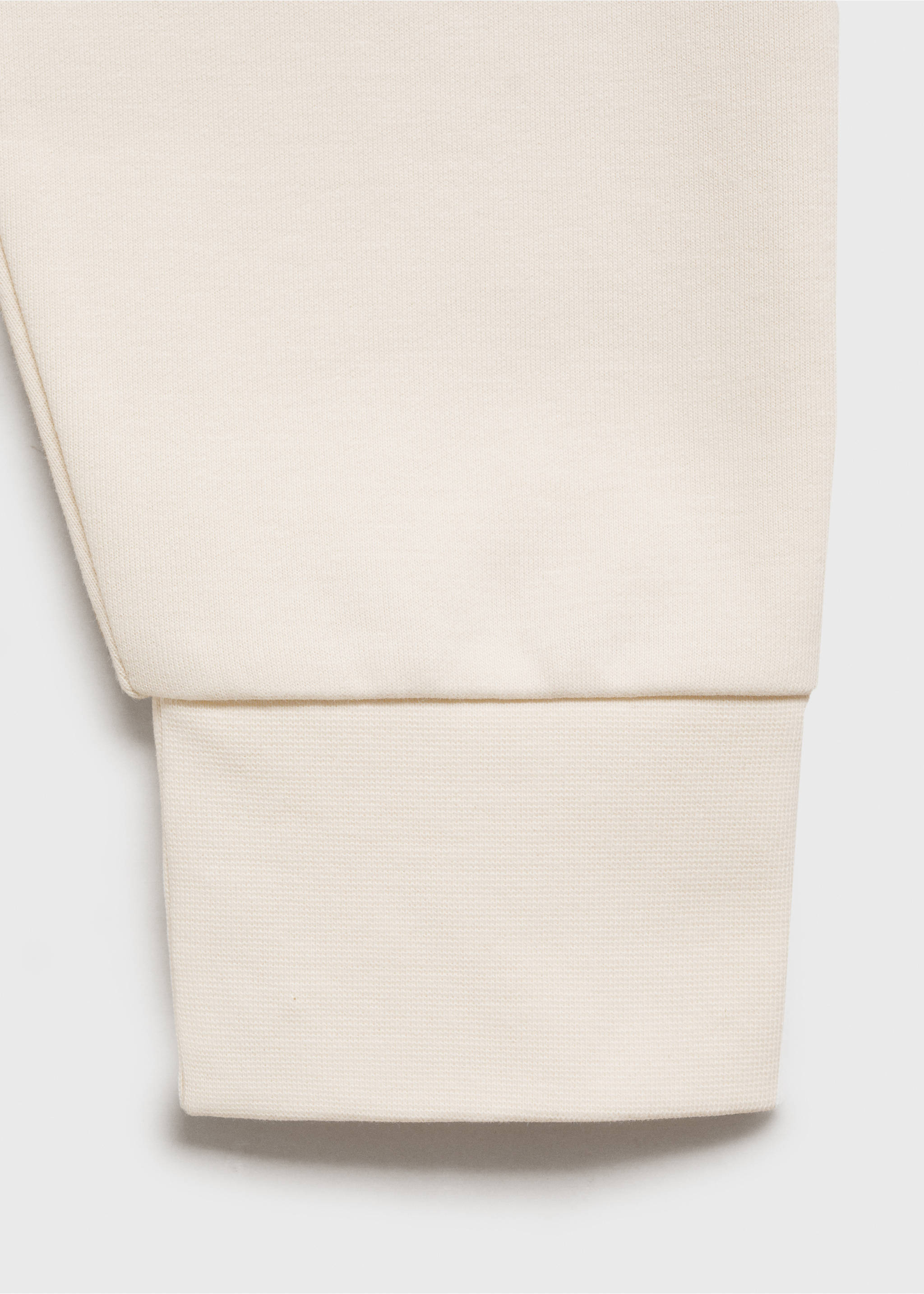 Sudadera algodón regular fit - Detalle del artículo 0, Blanco roto. Ref: 87054409-00.