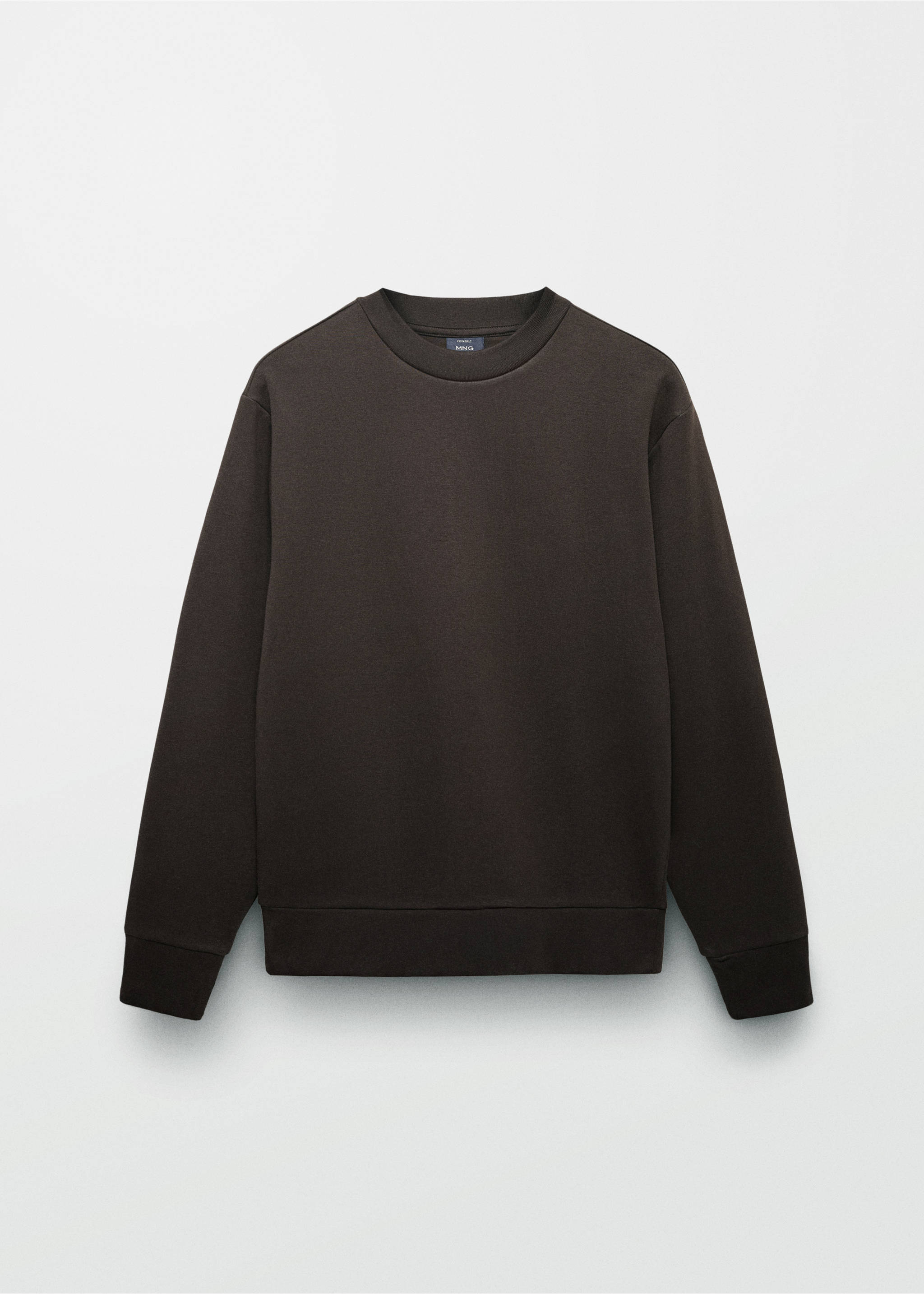 Sweat-shirt coton regular-fit - Détail de l'article 5, Chocolat. Ref: 87054409-00.
