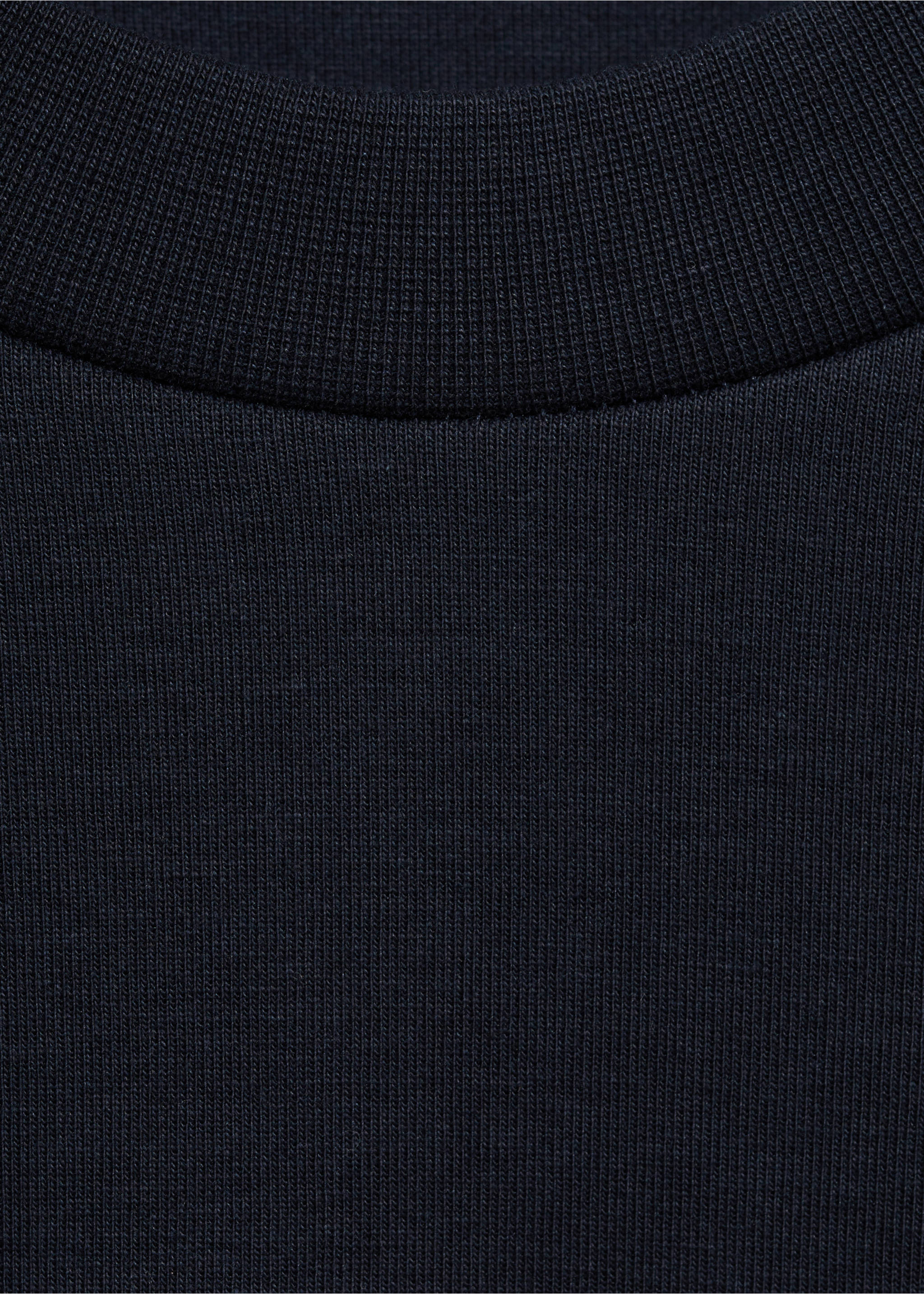 Regular-fit cotton sweatshirt - Details of the article 8, Night Blue. Ref: 87054409-00.