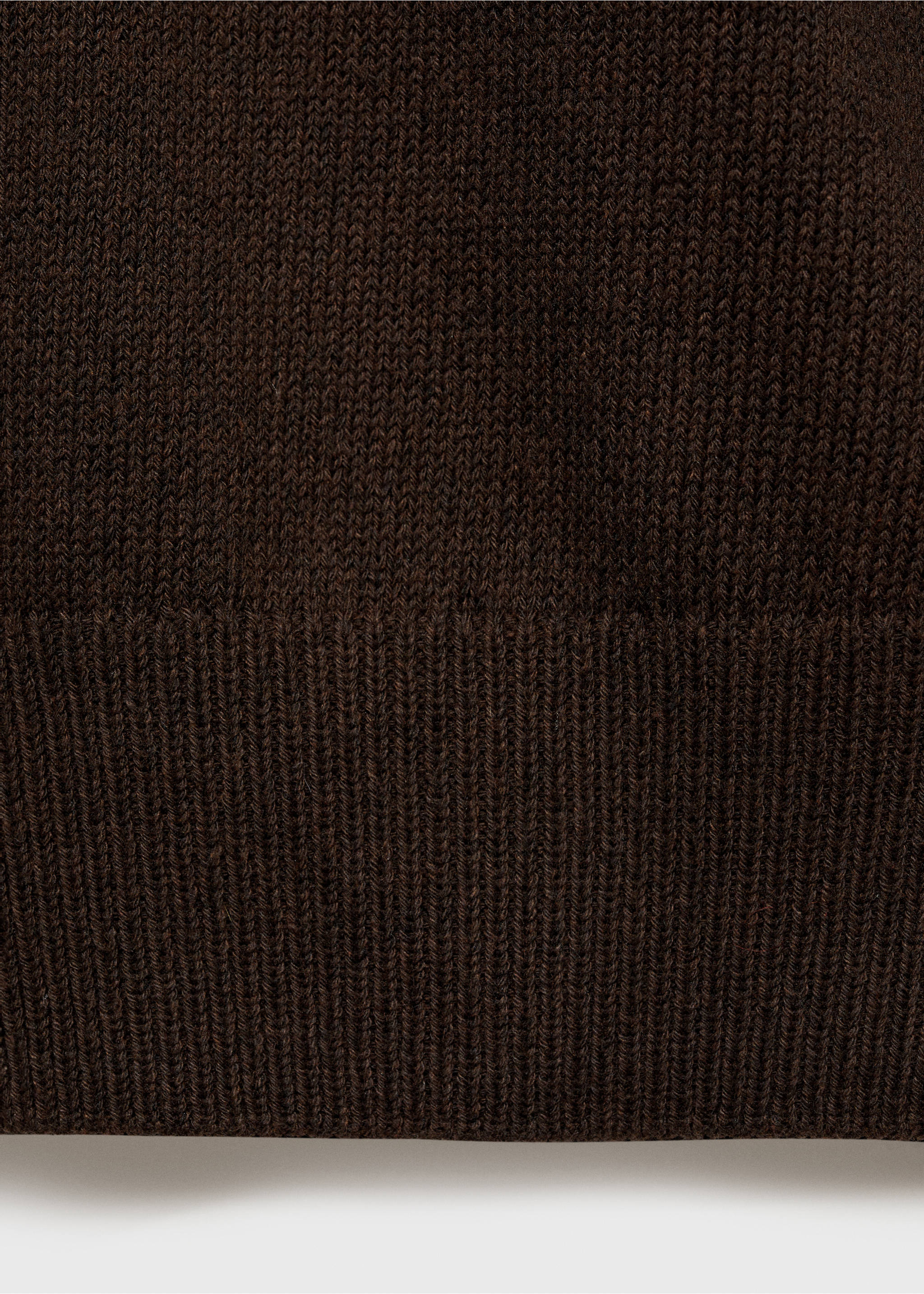 Knitted cotton sweater - Details of the article 0, Chocolate. Ref: 87054410-00.