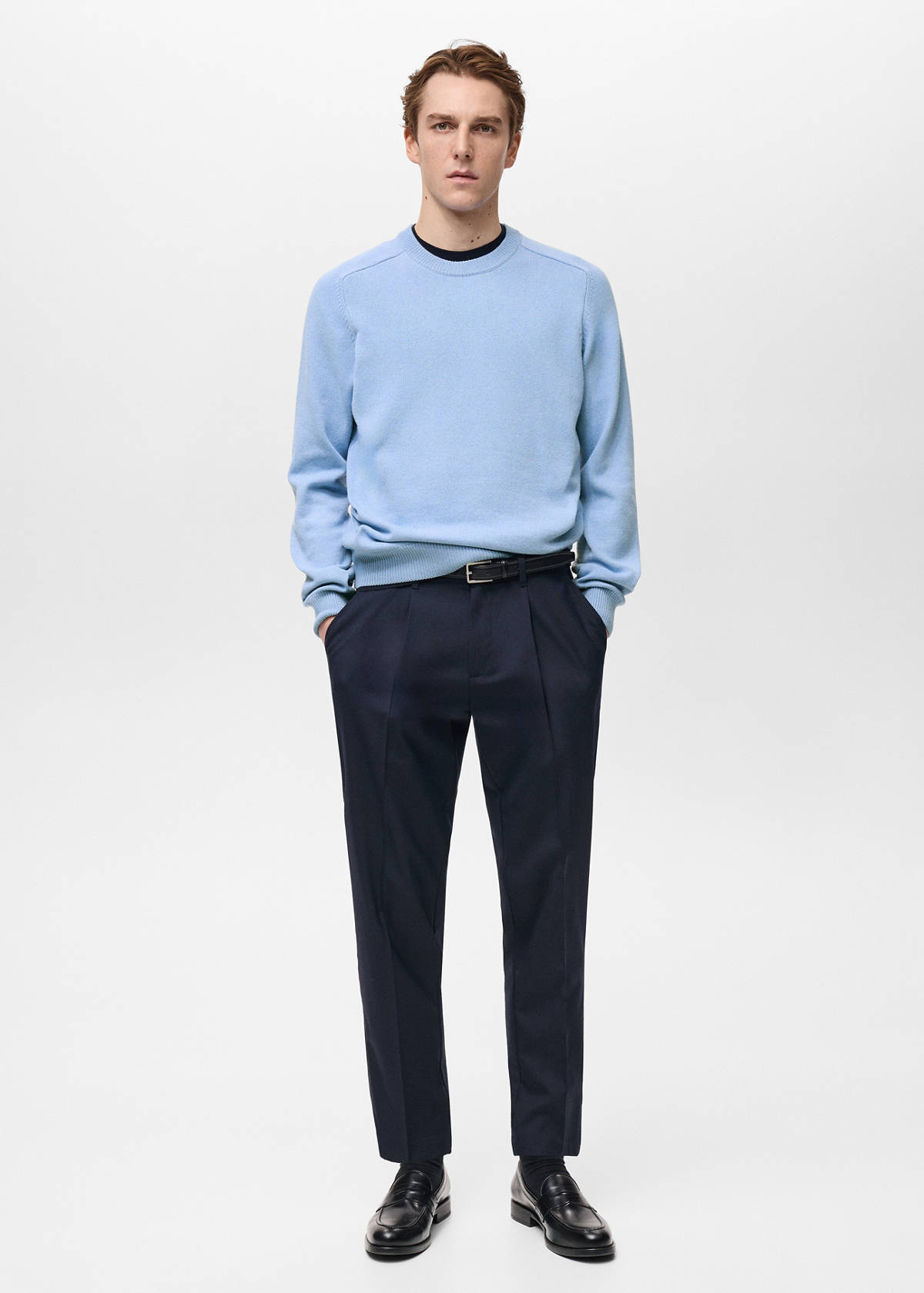 Knitted cotton sweater