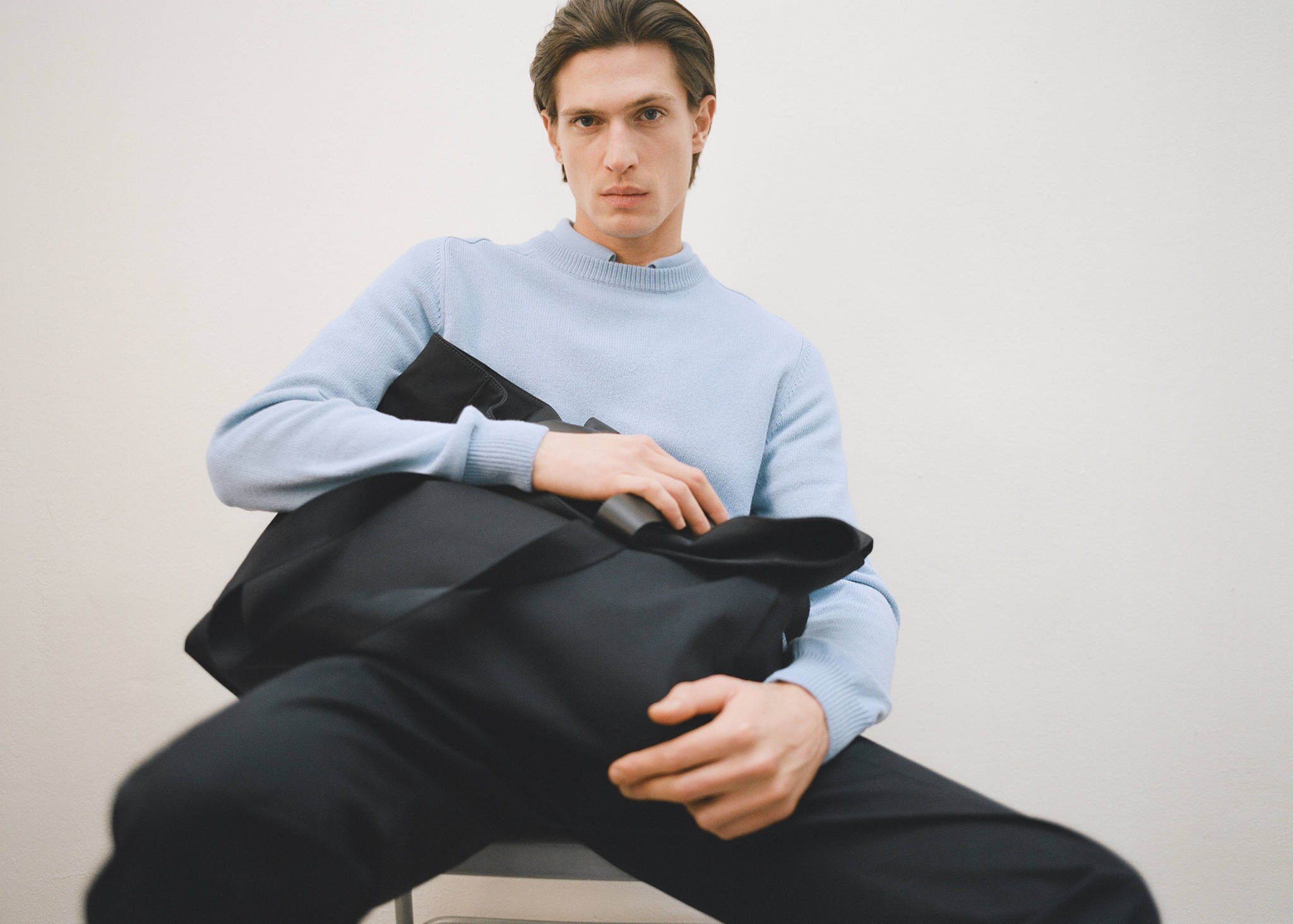 Knitted cotton sweater - Panoramic plane