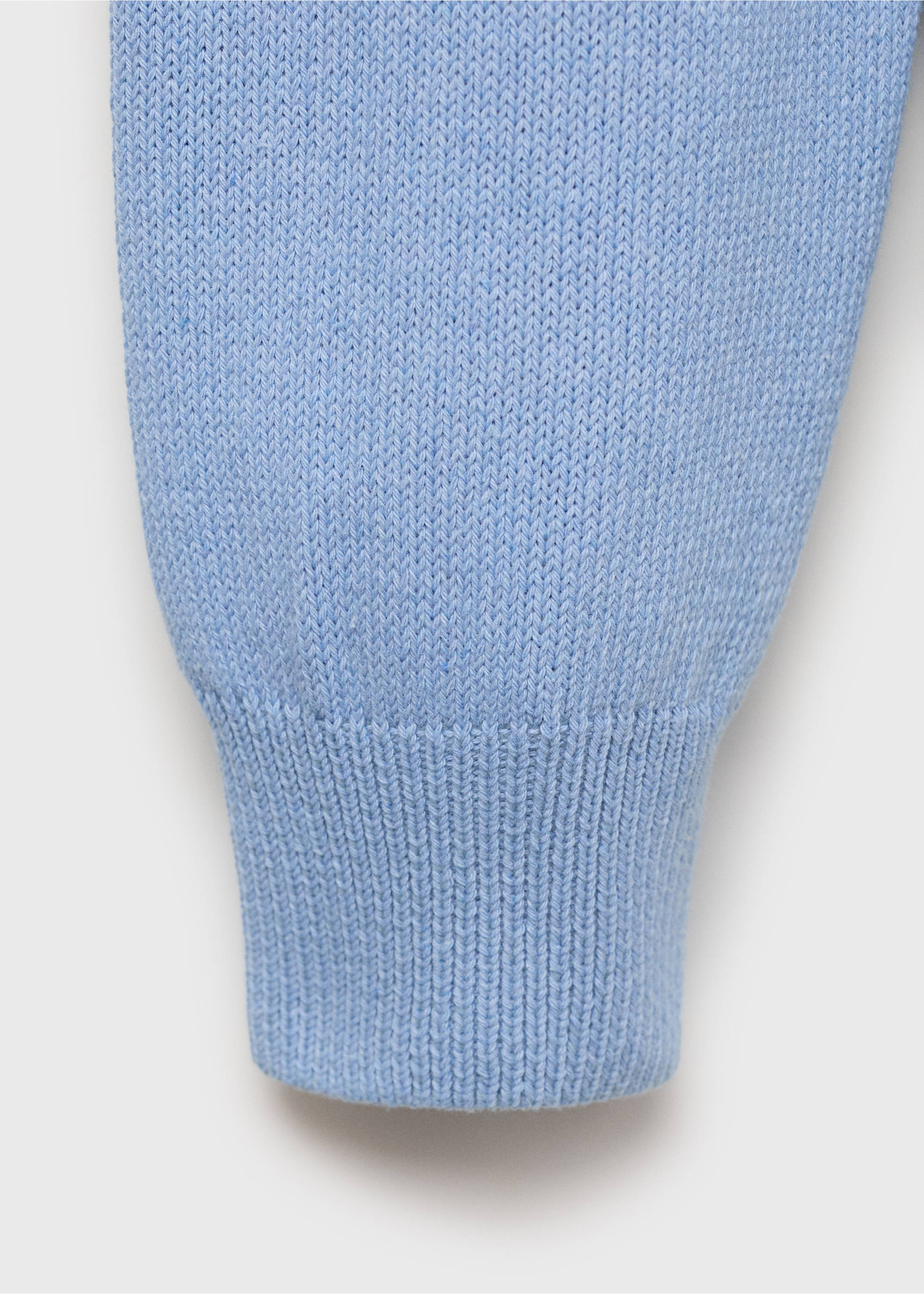 Knitted cotton sweater - Details of the article 0, Sky Blue. Ref: 87054410-00.