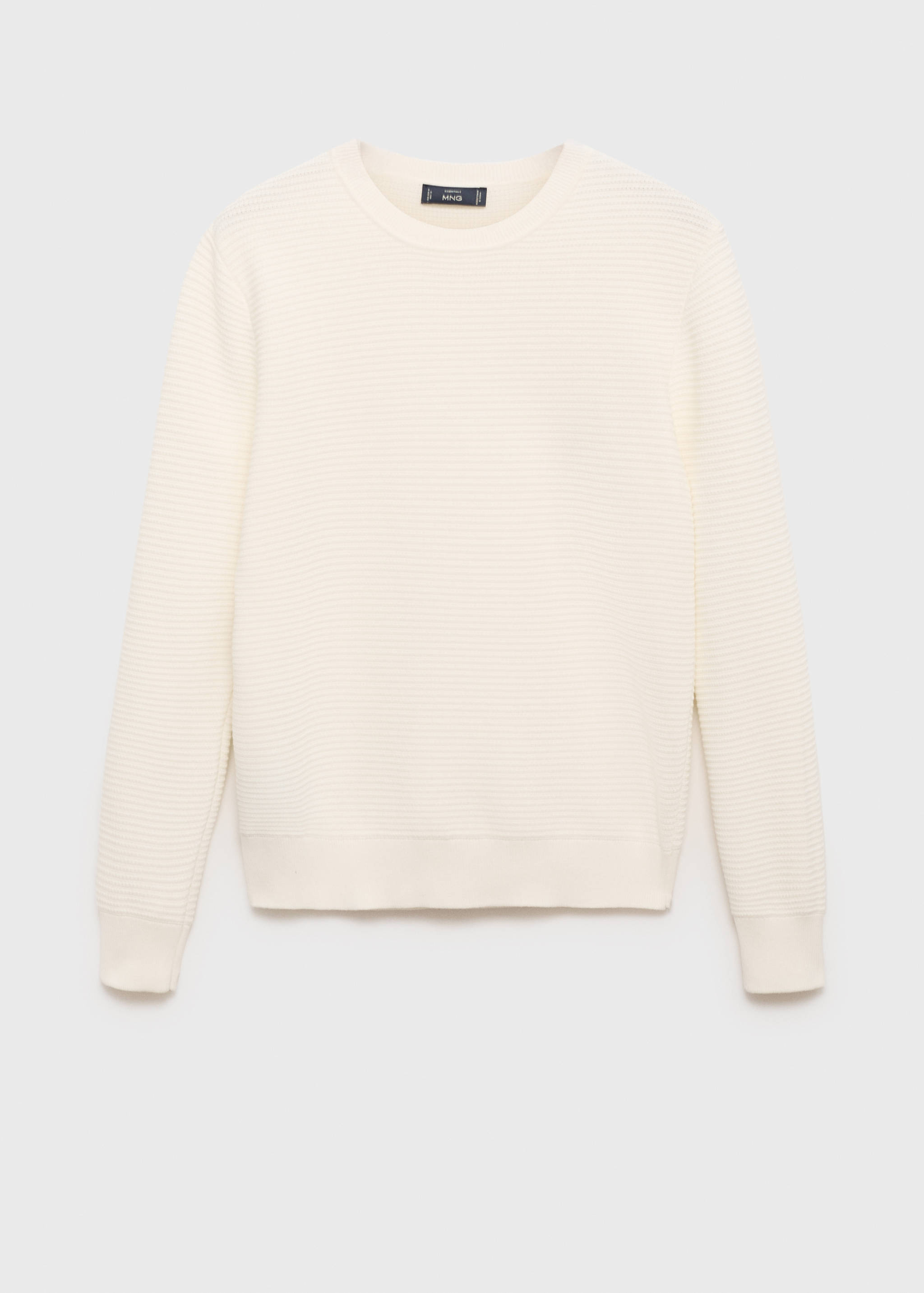 Pullover aus 100 % Baumwolle mit Zopfmuster - Artikel ohne Model