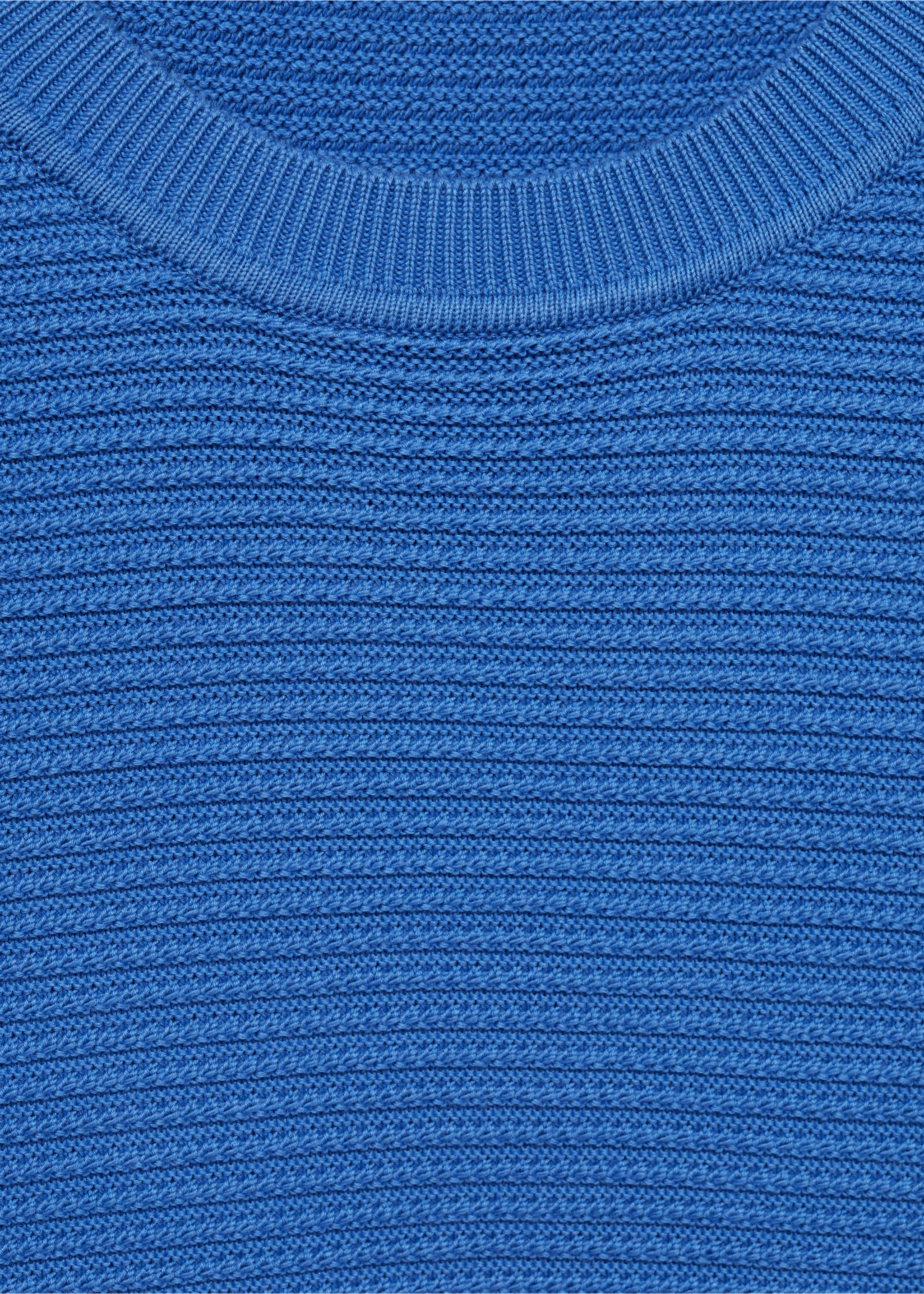 Jersey 100% algodón trenzado - Detalle del artículo 8, Azul porcelana. Ref: 87054411-00.