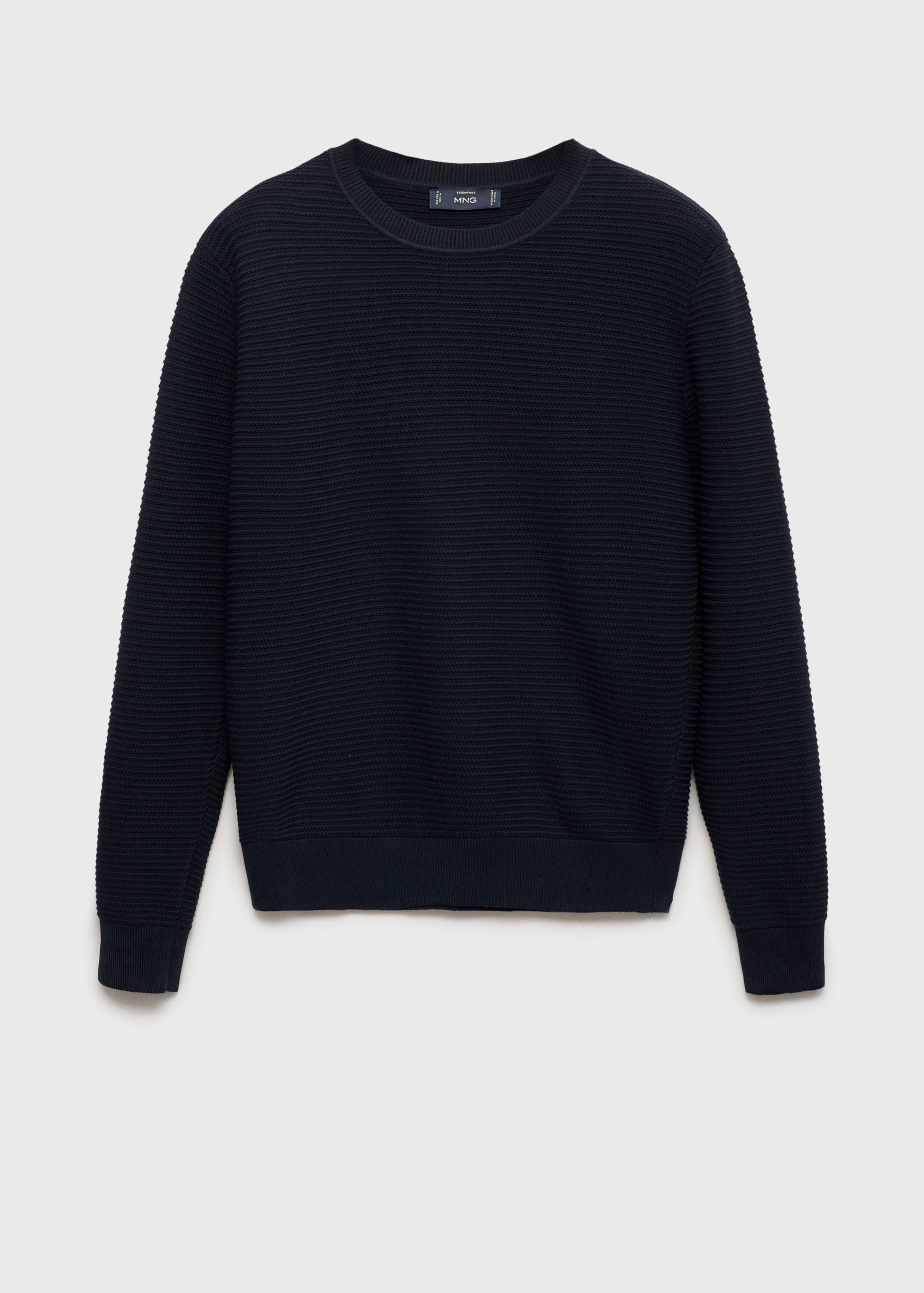 100% cotton braided sweater - Article without model