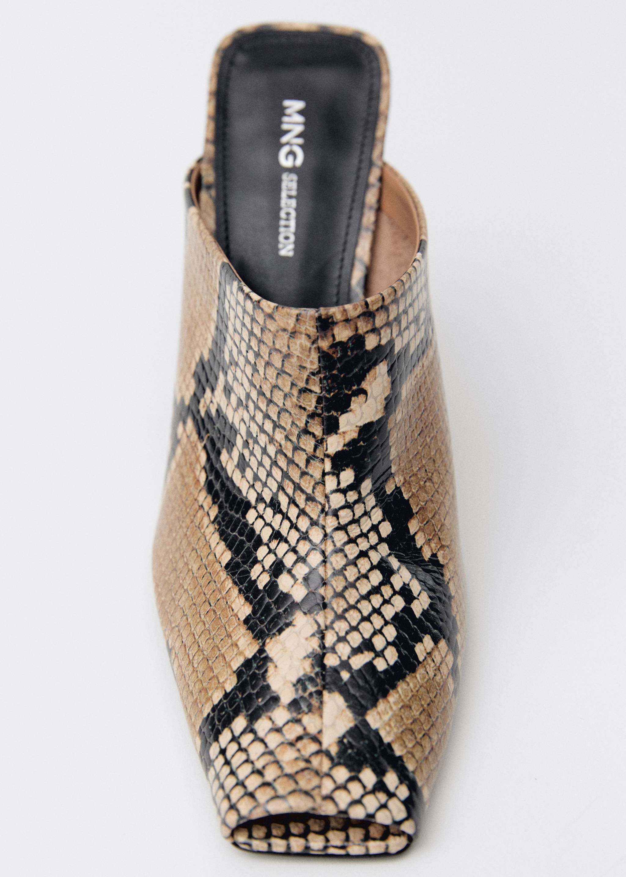 Leren slingback hakschoenen met animal print - Detail van het artikel 2
