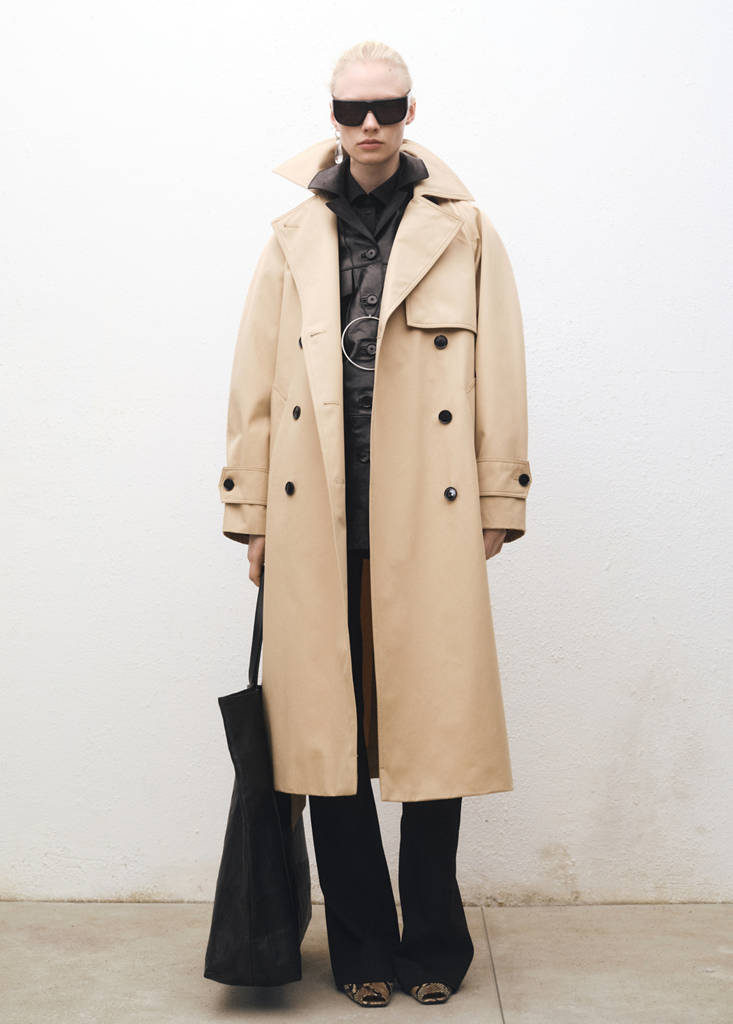 Long oversized cotton trench coat - Women | MANGO OUTLET USA