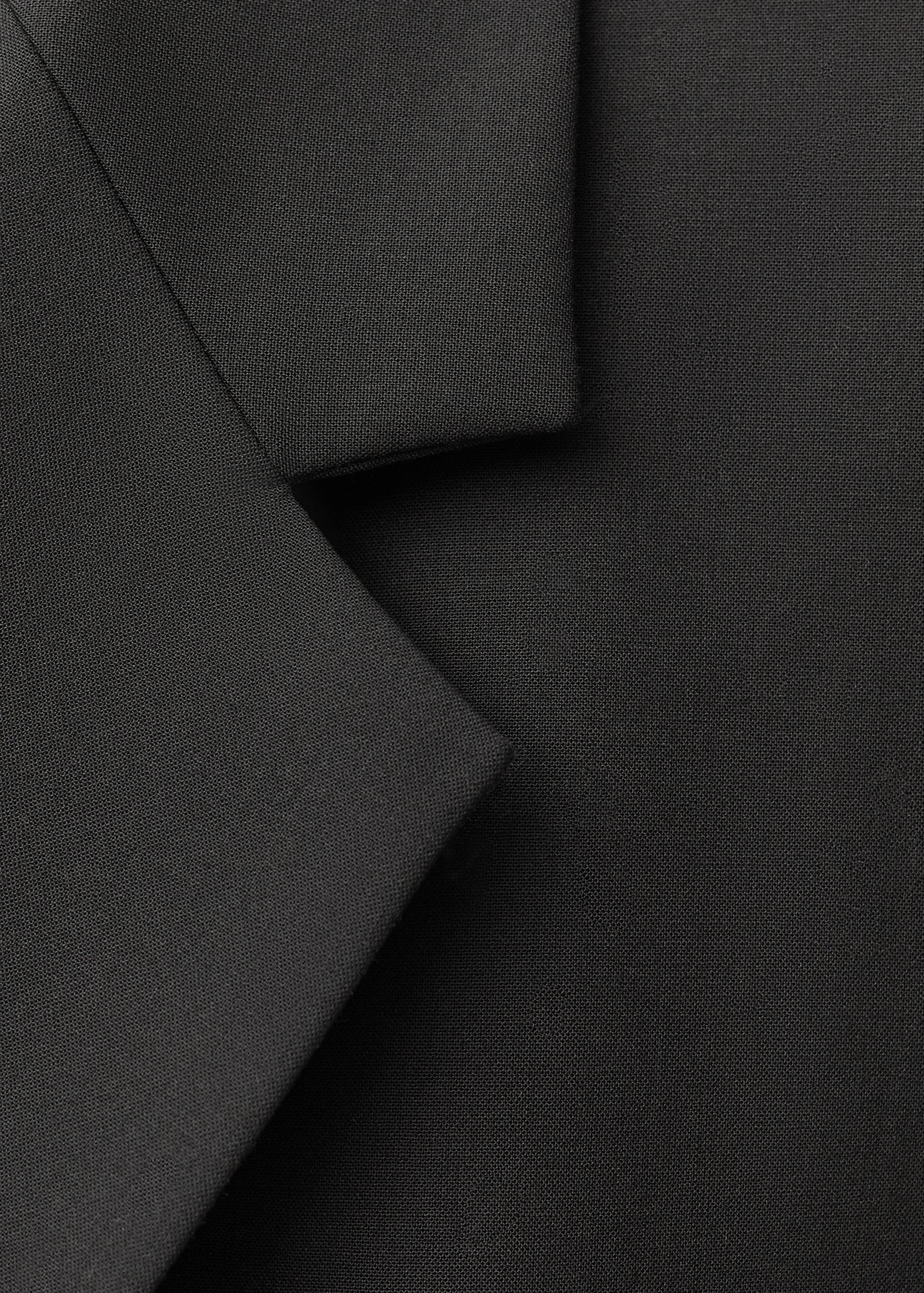 Wool-blend vest with lapels - Details of the article 8