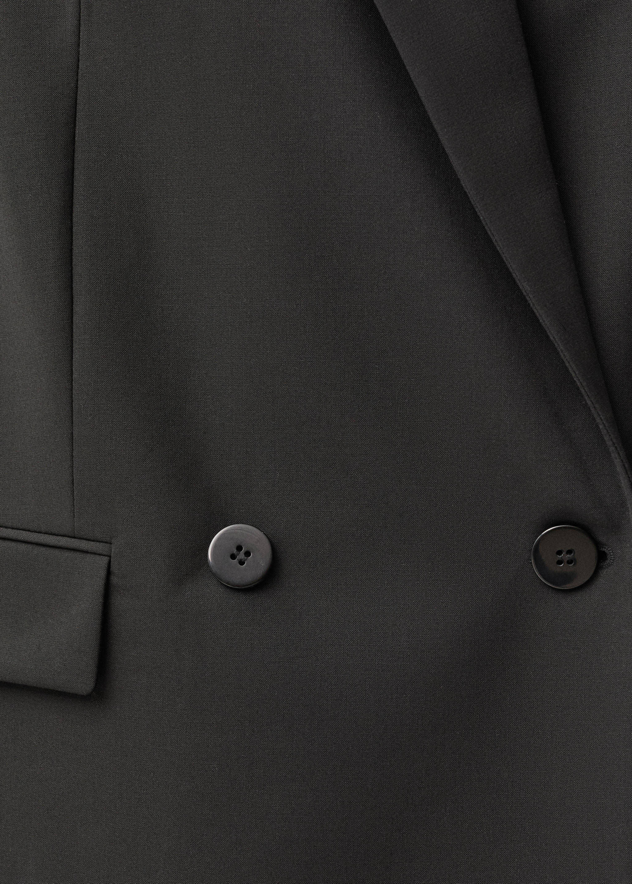 Wool-blend vest with lapels - Details of the article 0