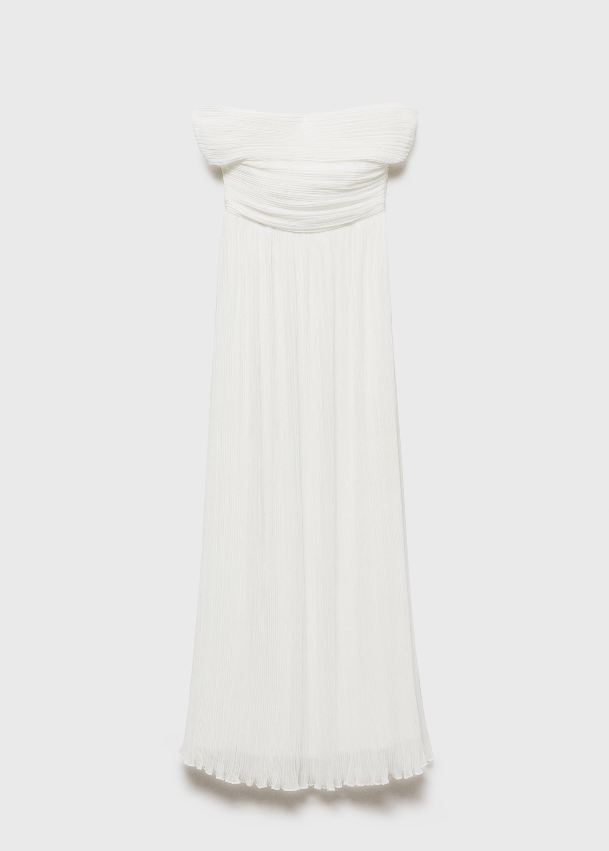 Off-the-shoulder pleated dress - Article without model