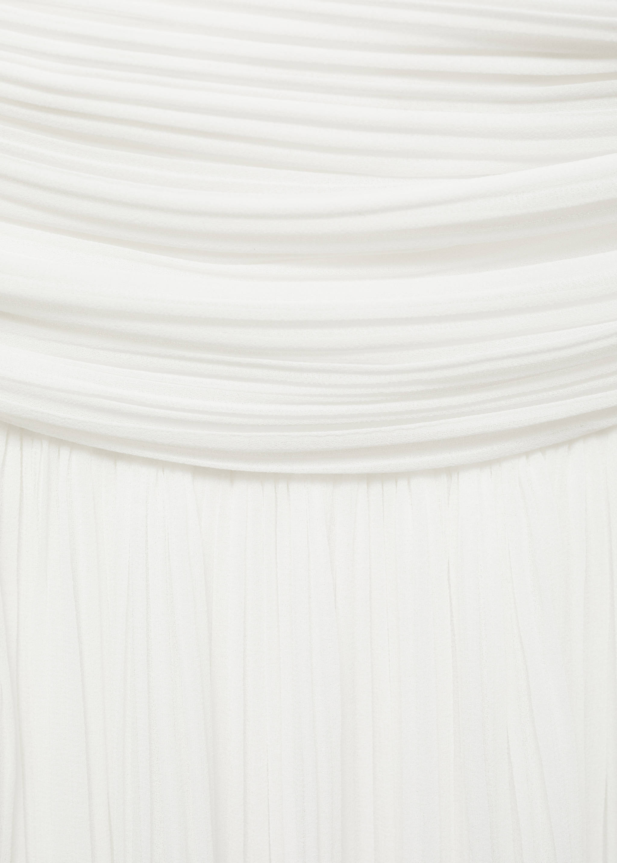 Off-the-shoulder pleated dress - Details of the article 8