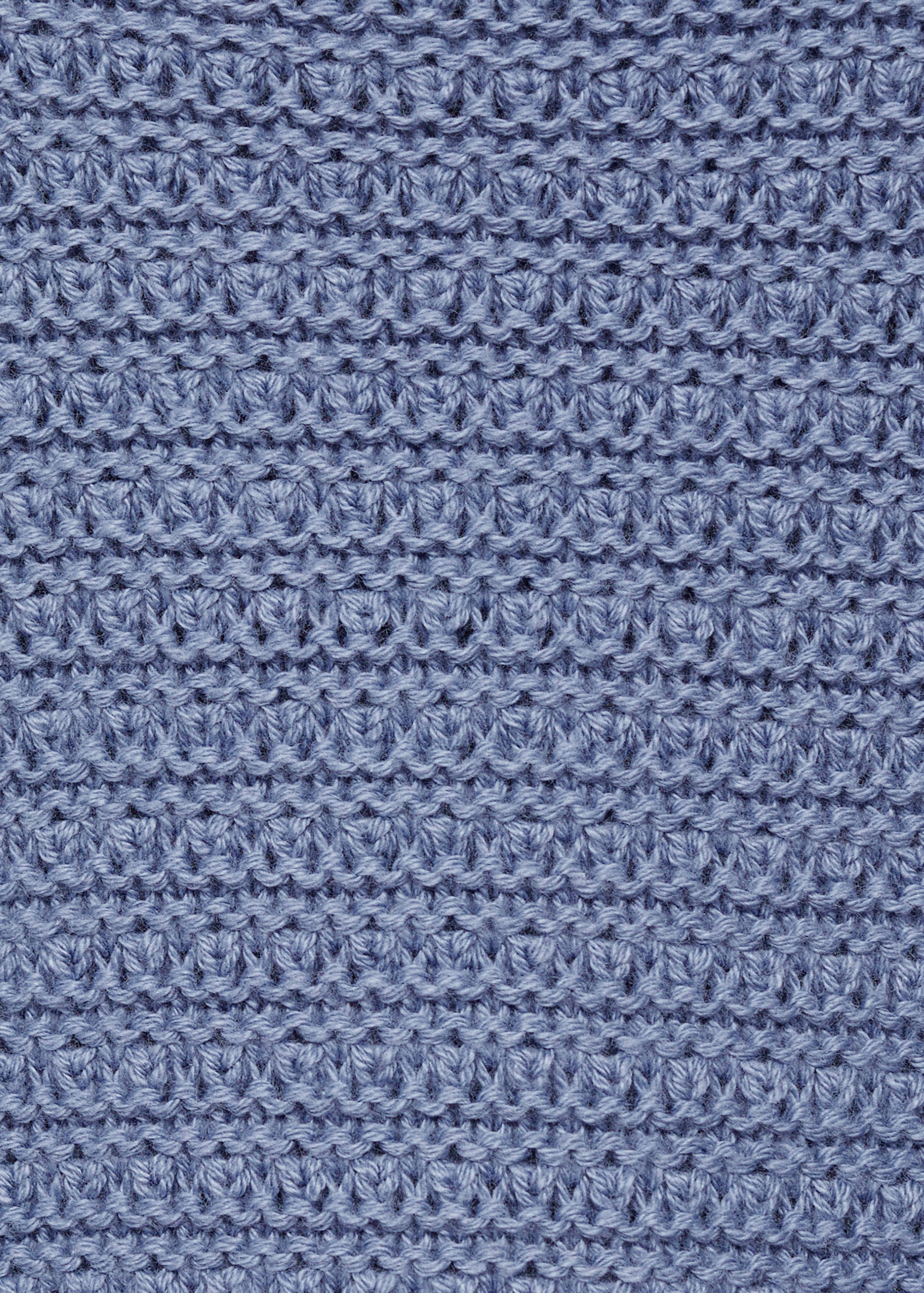 Short-sleeved knitted cotton sweater - Details of the article 0