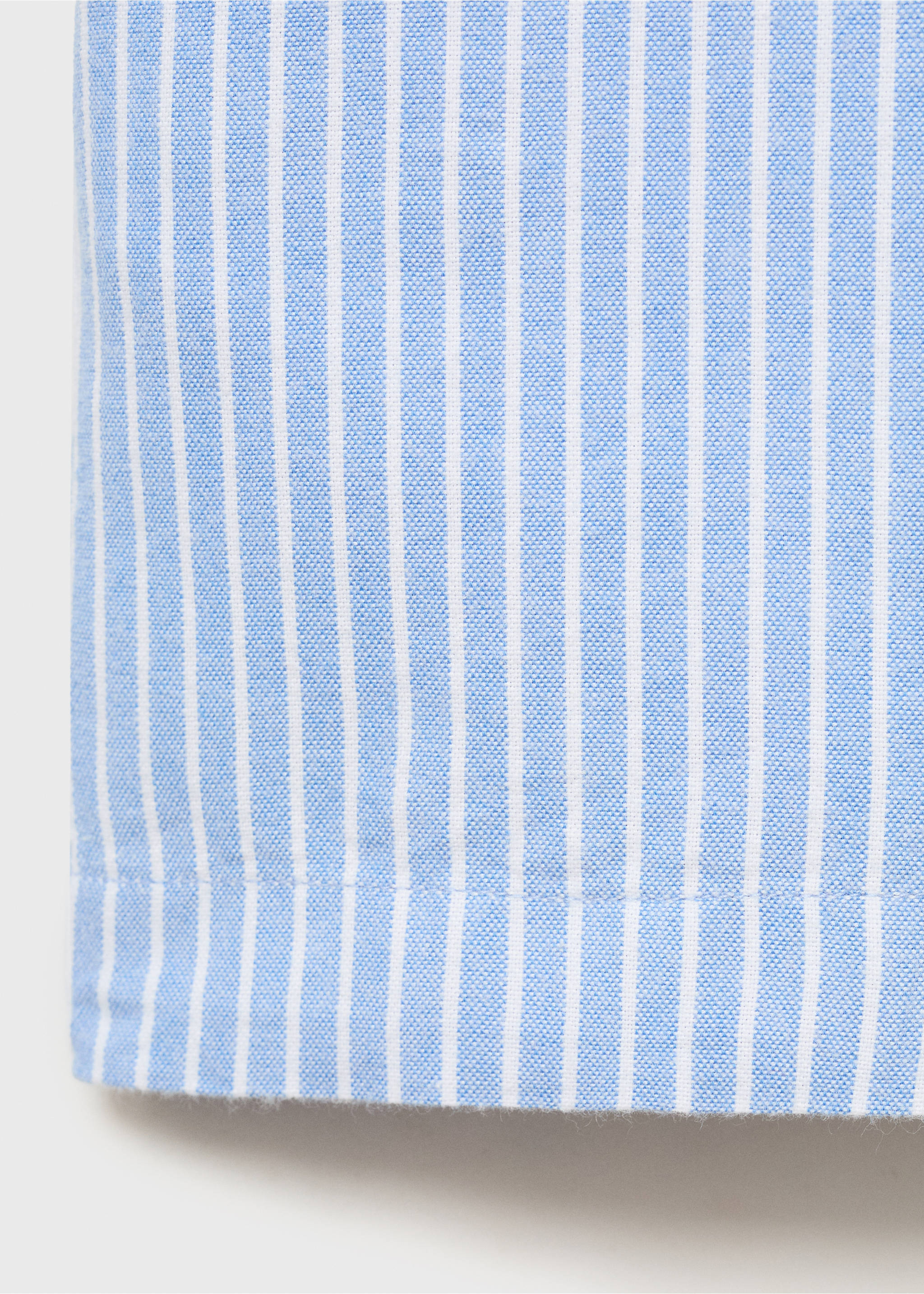 Gestreifte Baumwollhose - Detail des Artikels 0, Indigoblau. Ref: 87054795-00.