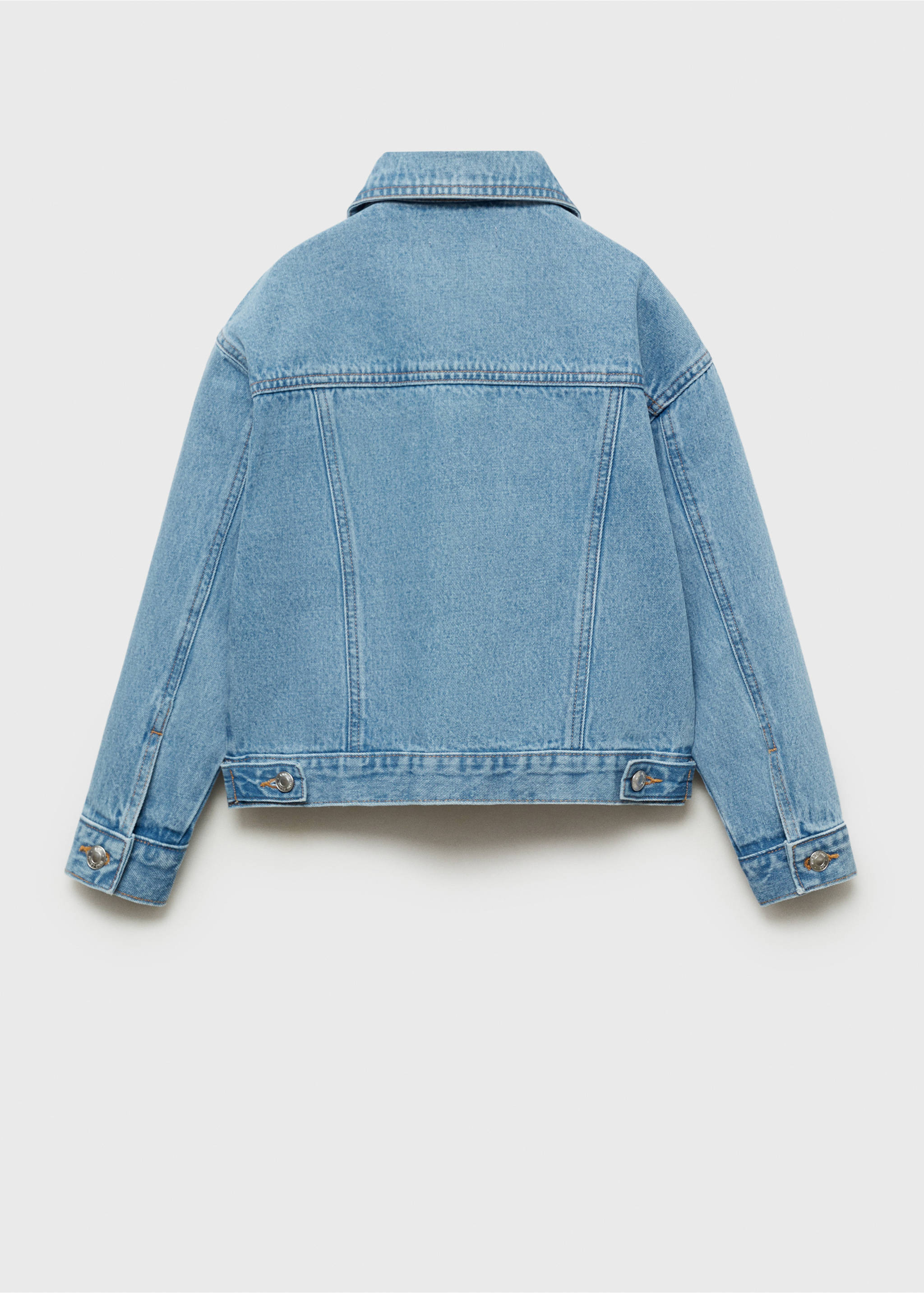 Blouson en jean - Verso de l’article, Bleu moyen. Ref: 87054796-00.