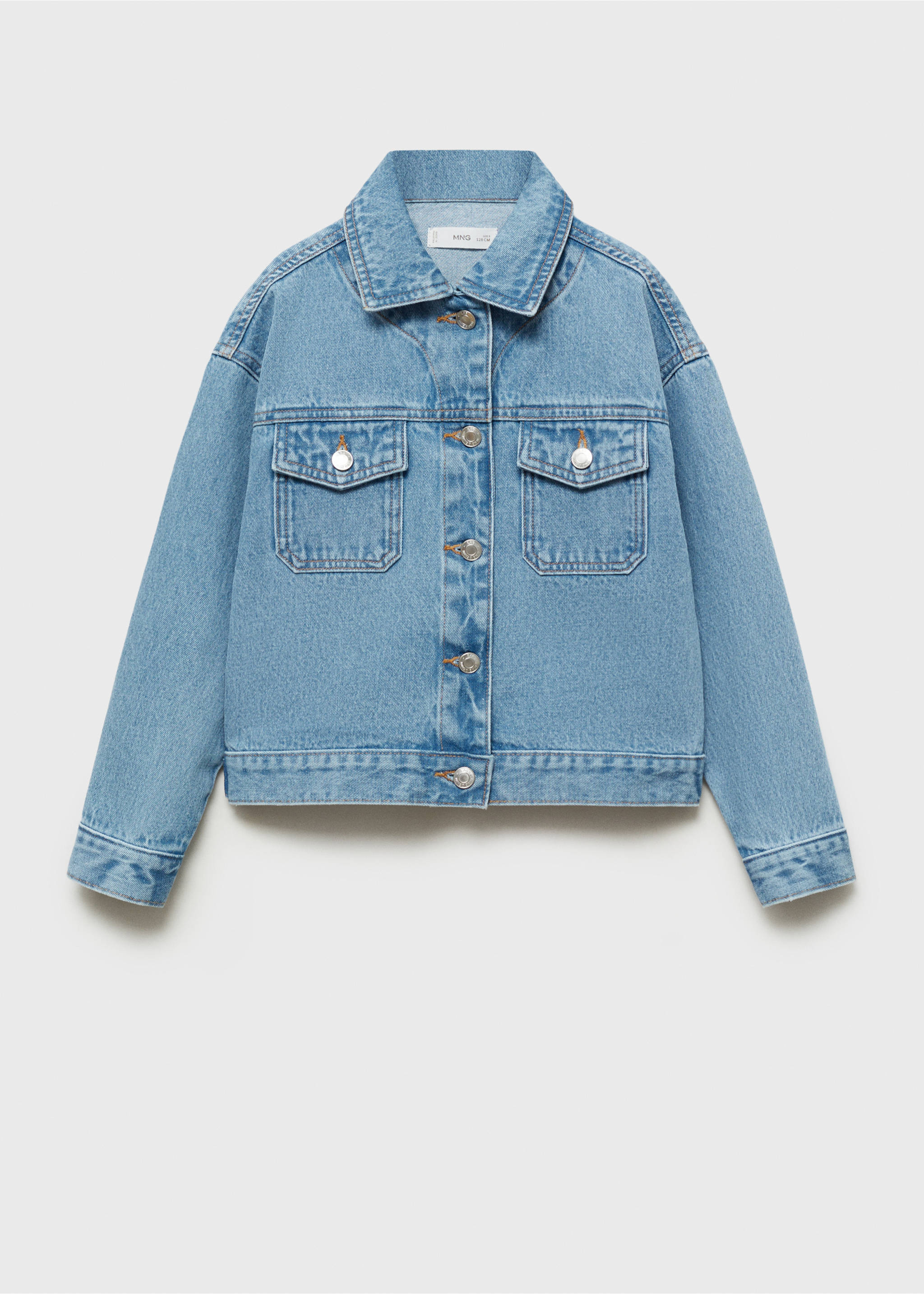 Jeansjacke - Artikel ohne Model, Mittelblau. Ref: 87054796-00.