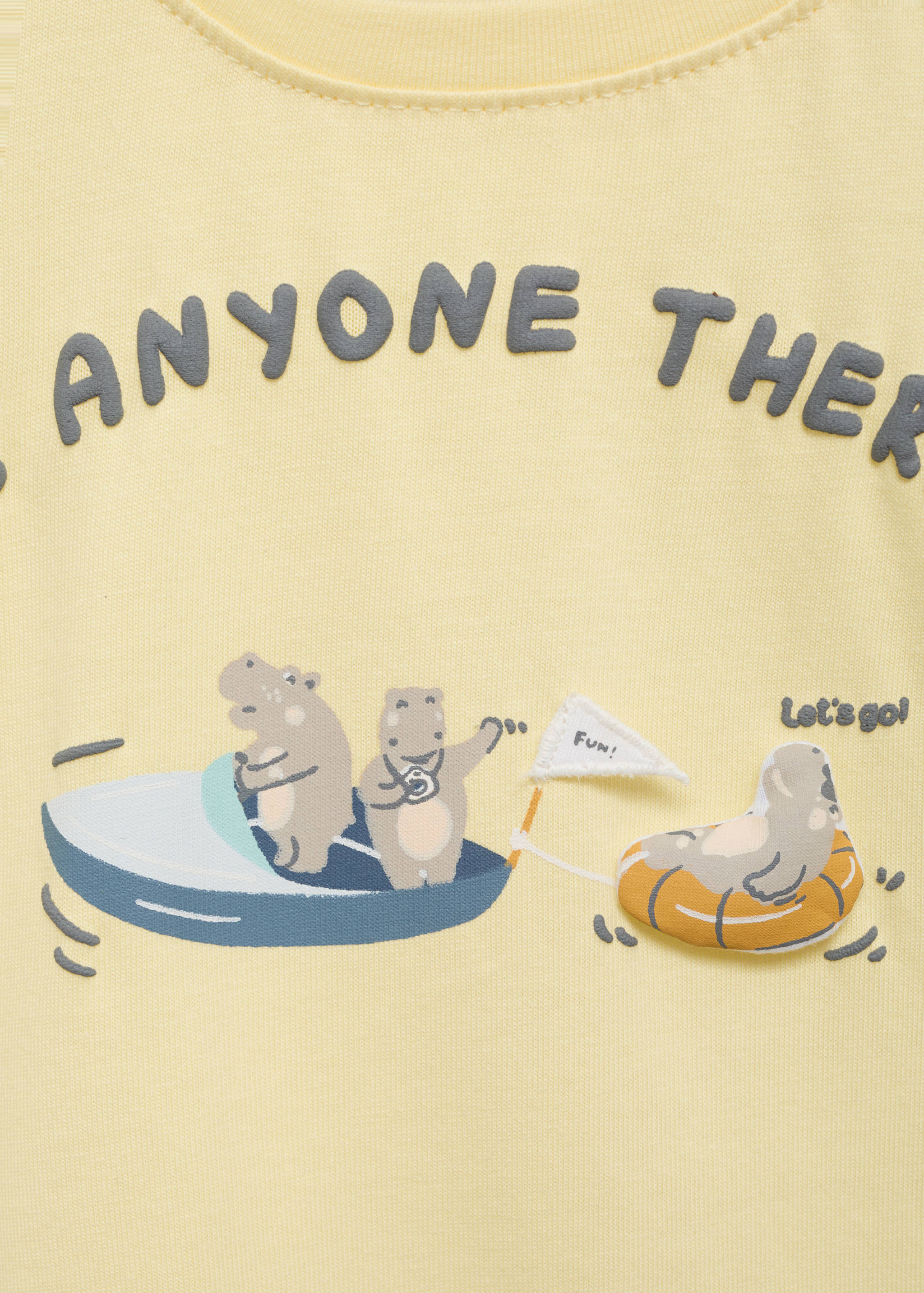 Cotton t-shirt with printed drawing - Details of the article 8