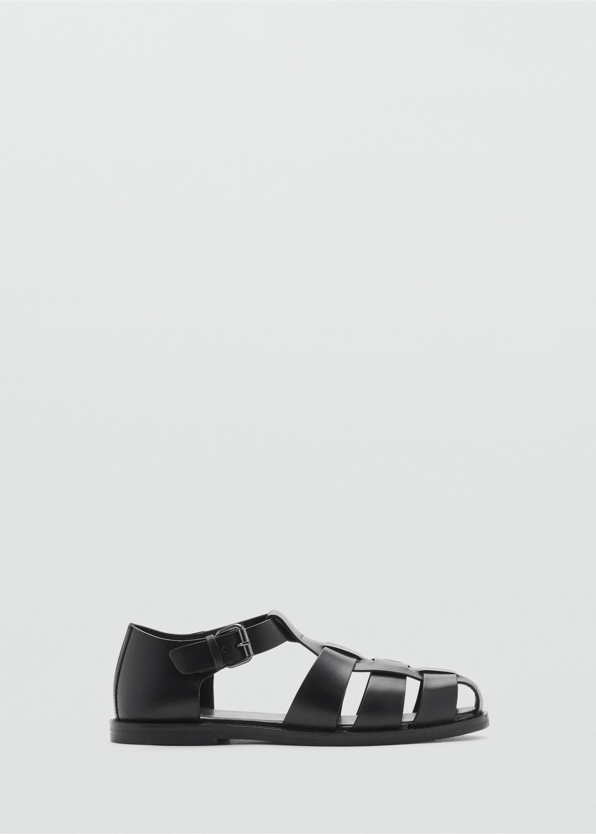 Sandàlies estil goma pell - Article sense model, Negre. Ref: 87054799-00.