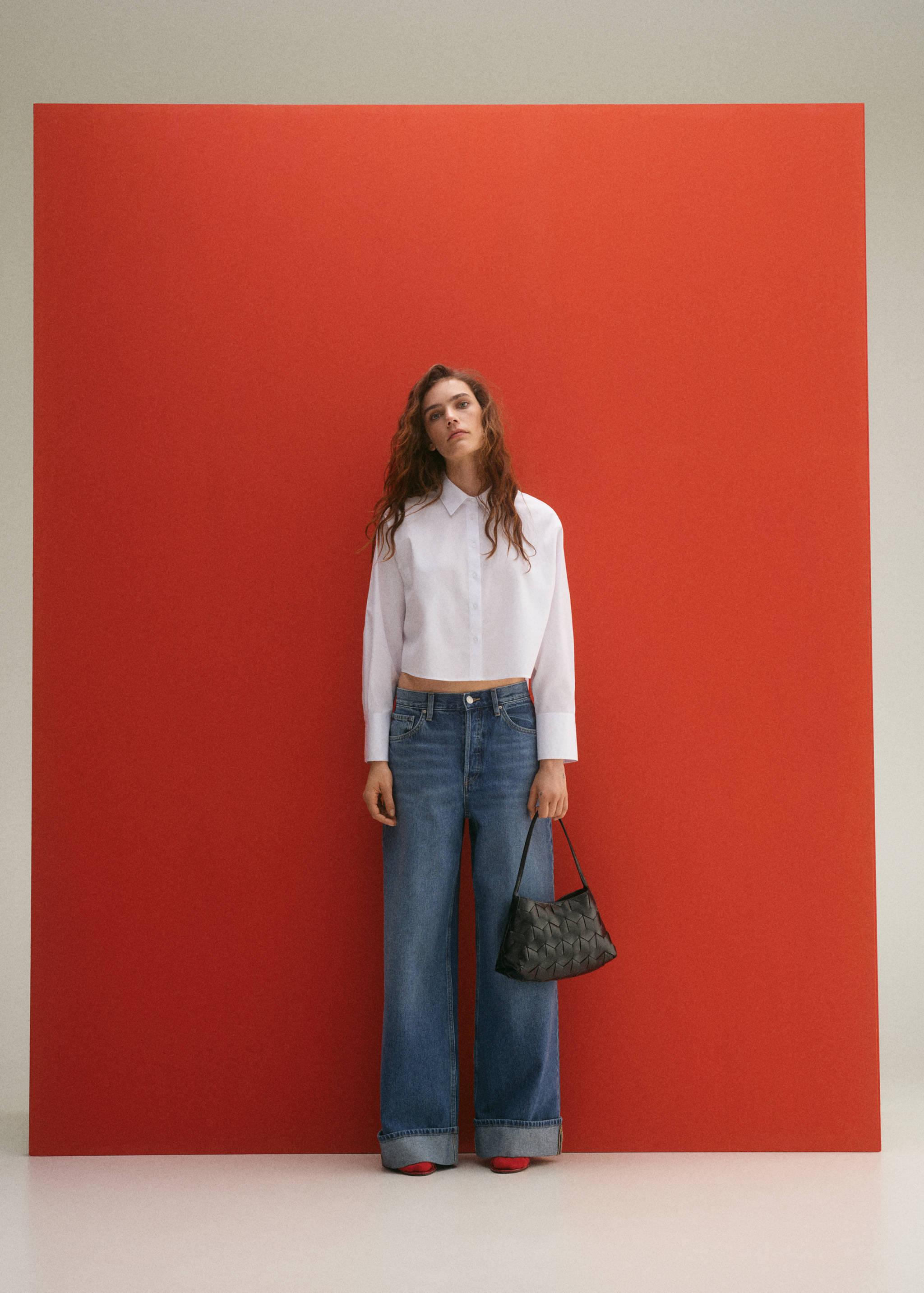 Chemise regular-fit crop - Plan général