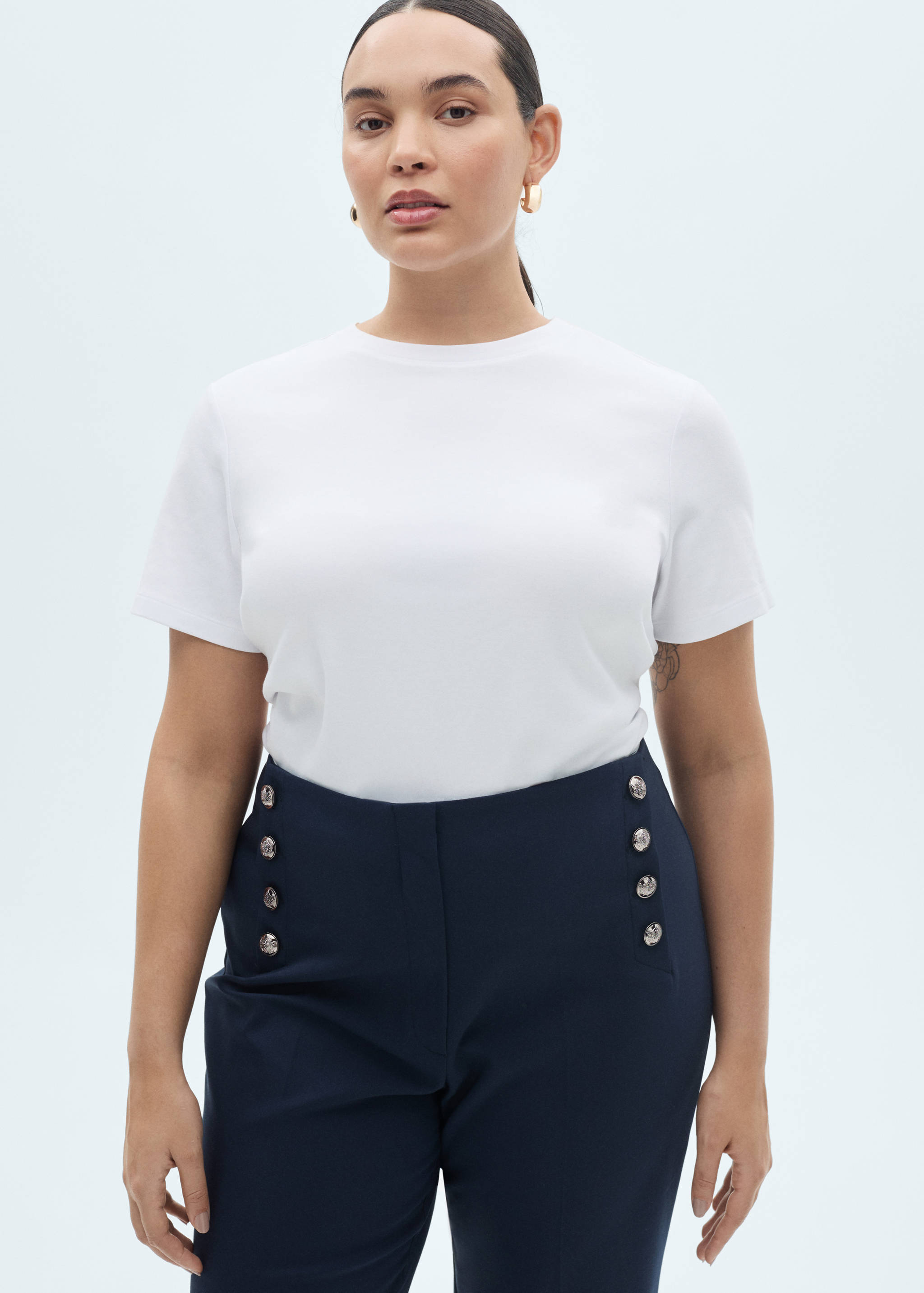 Pantalon droit boutons bijou - Détail de l'article 4