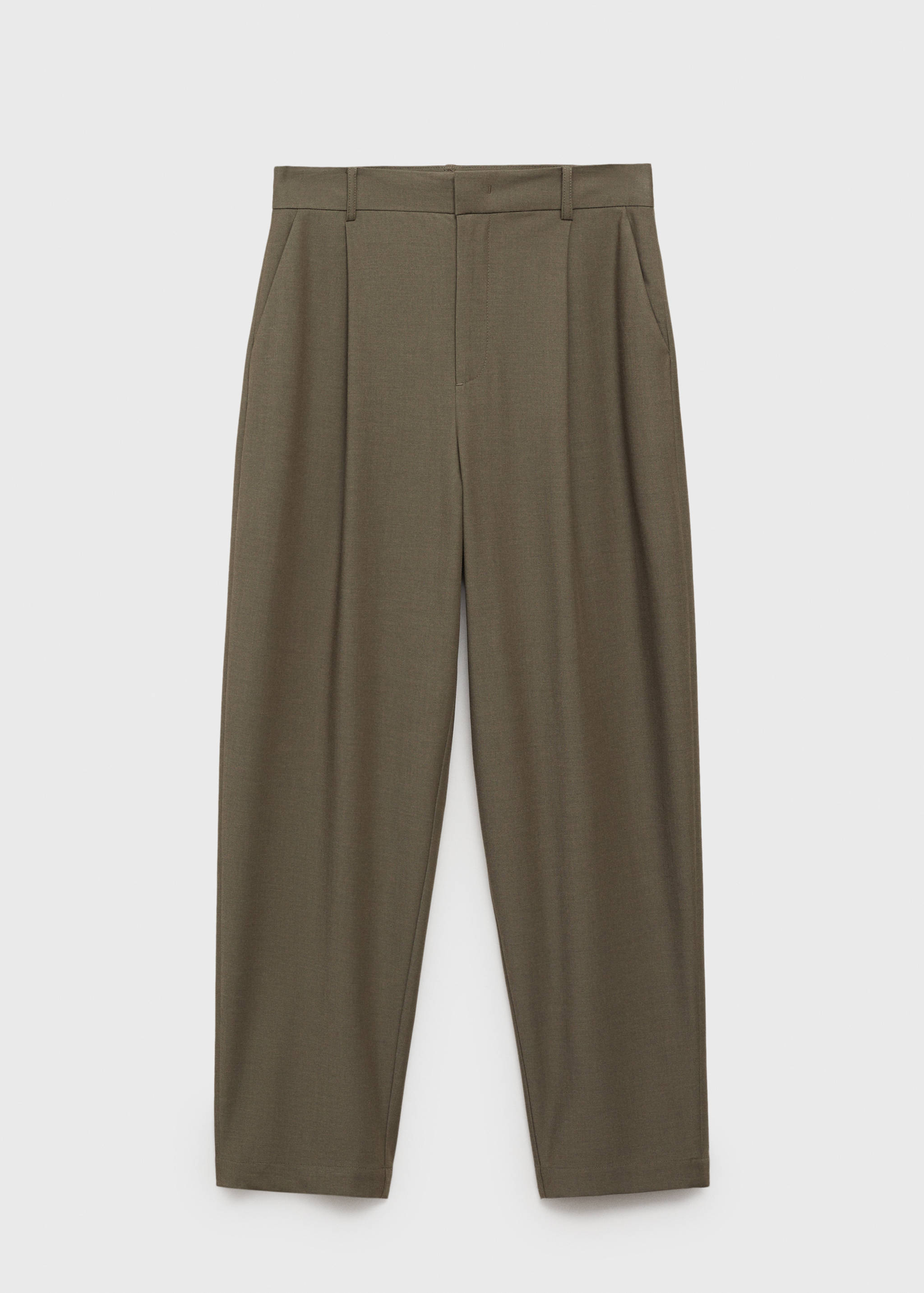 Straight mid-rise trousers - Article without model