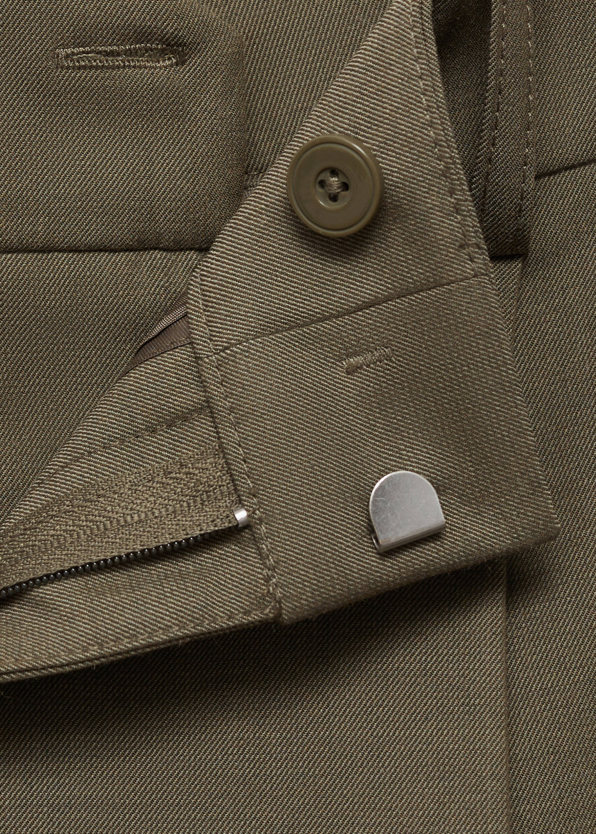 Straight mid-rise trousers - Details of the article 8