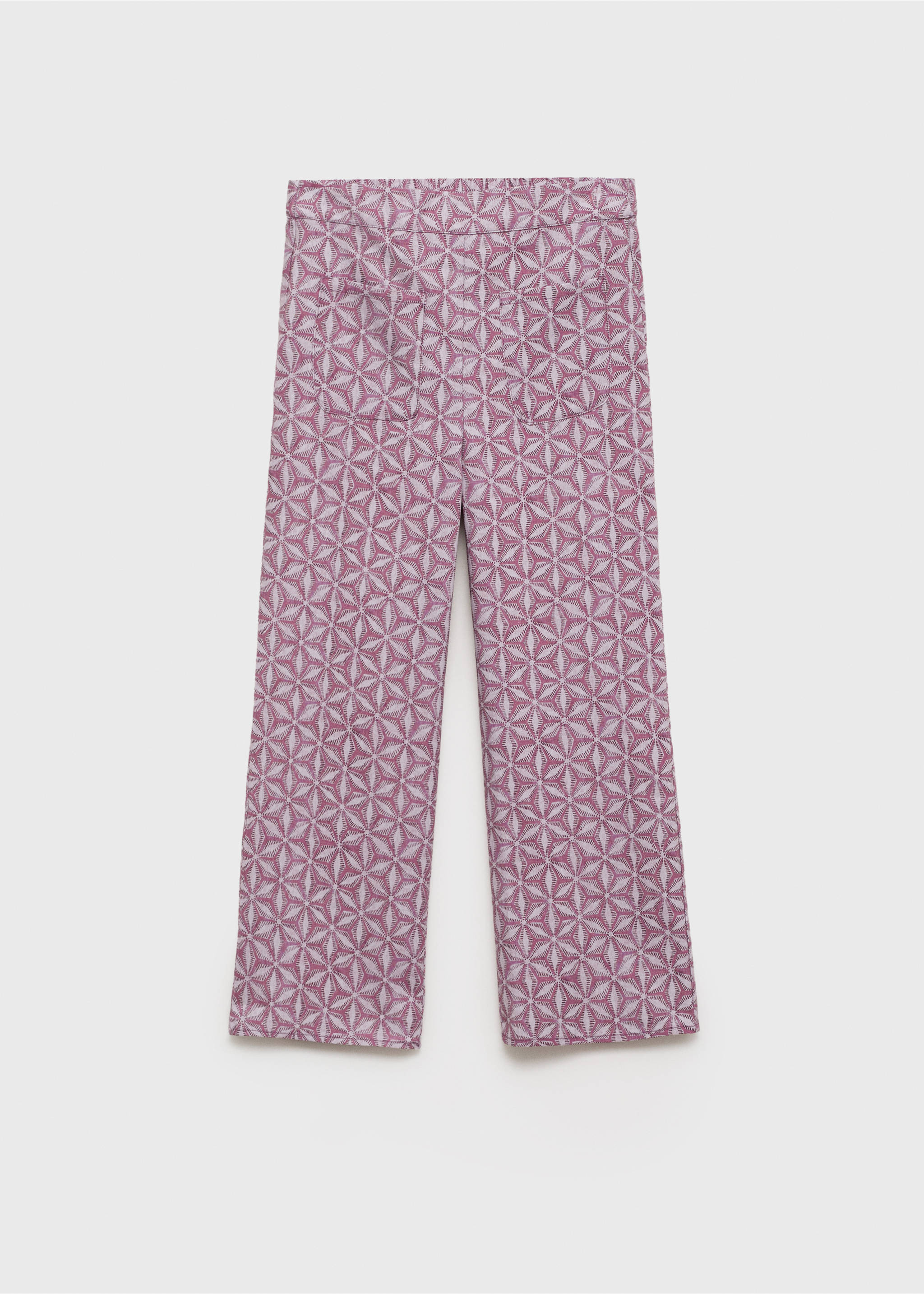 Printed pocket pants - Article without model, Pink. Ref: 87054807-00.