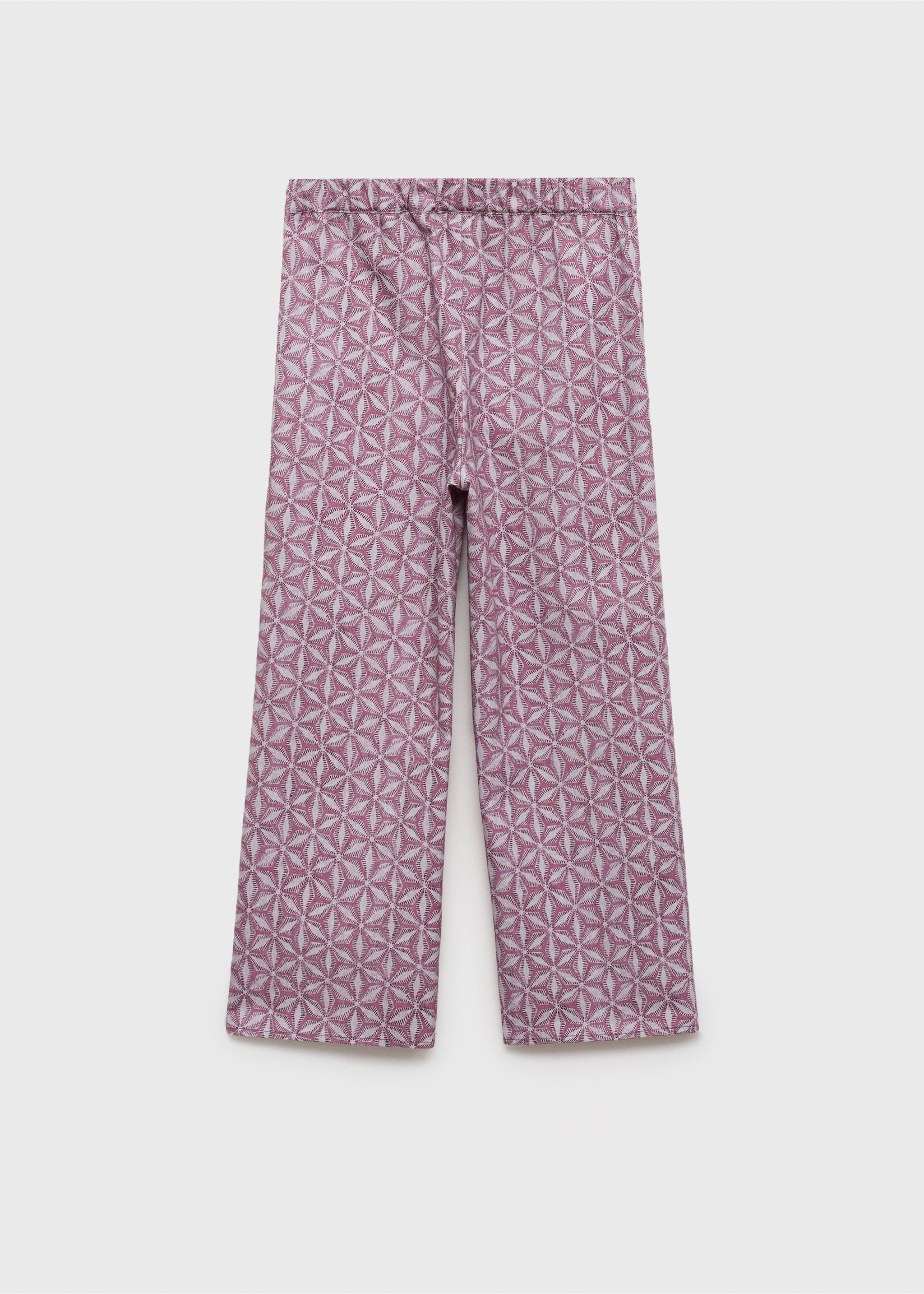 Printed pocket pants - Reverse of the article, Pink. Ref: 87054807-00.