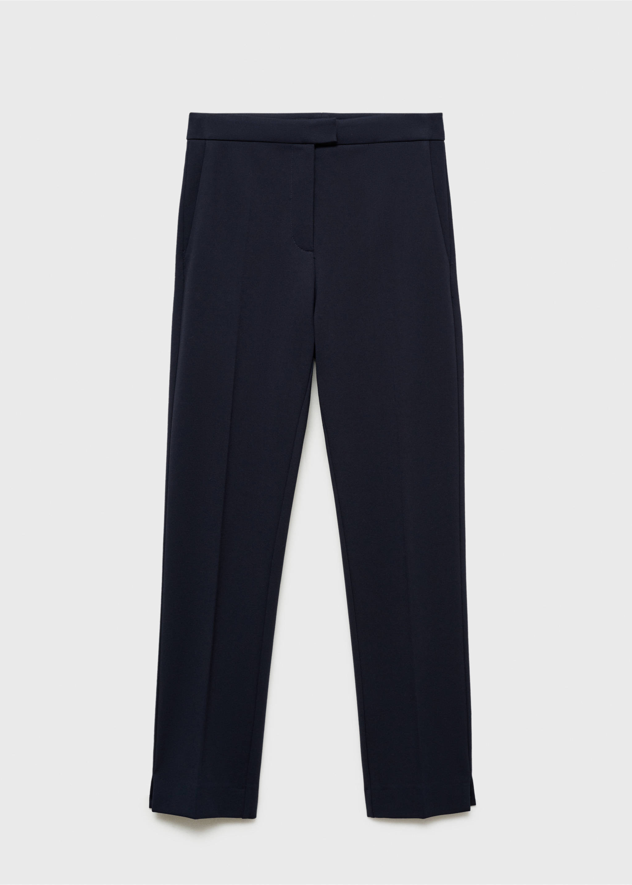Pantalon droit taille normale - Article sans modèle, Bleu marine foncé. Ref: 87054808-00.