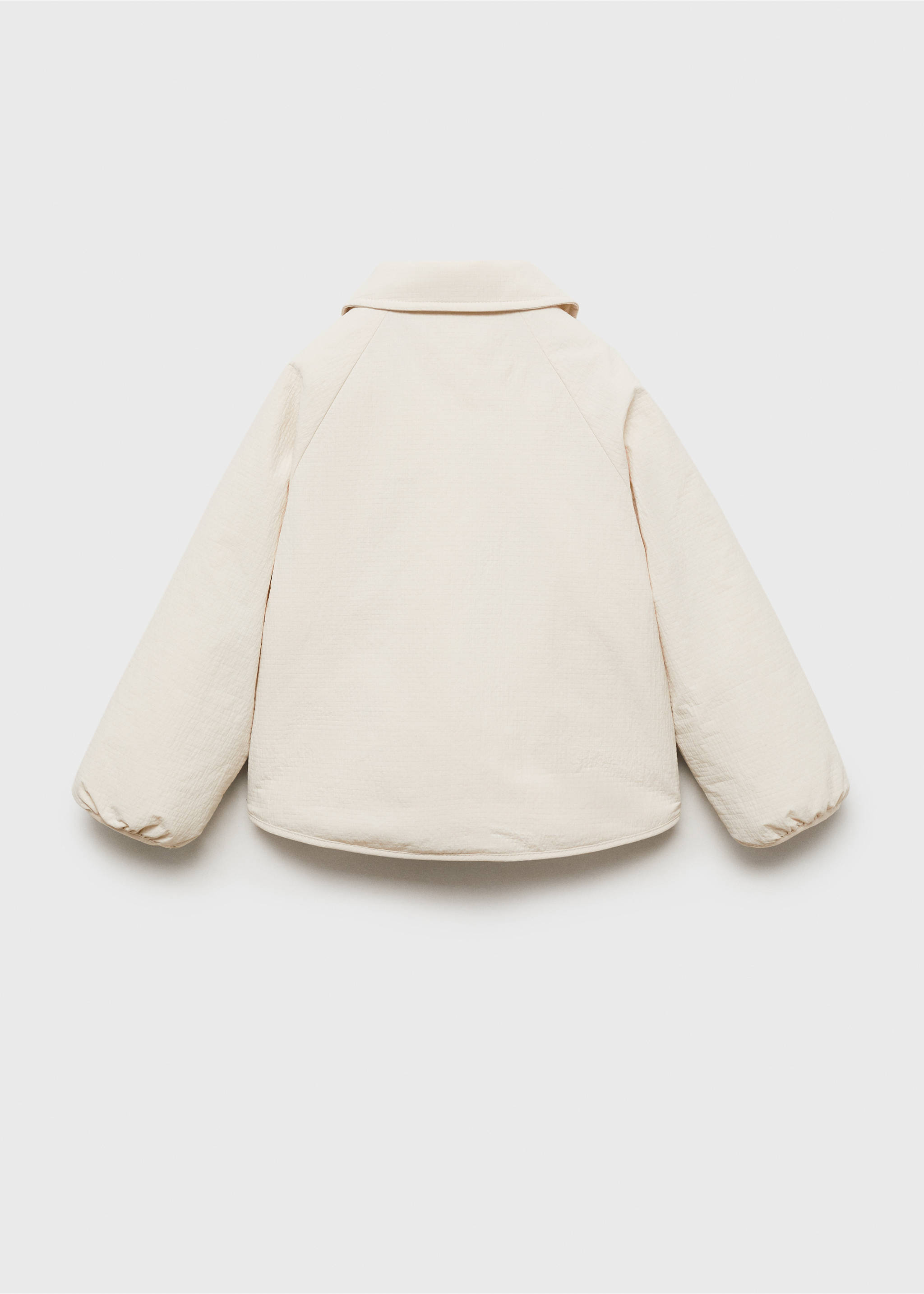 Nepromokavá prošívaná bunda - Zadní strana zboží, Šedobílá. Ref: 87054809-00.