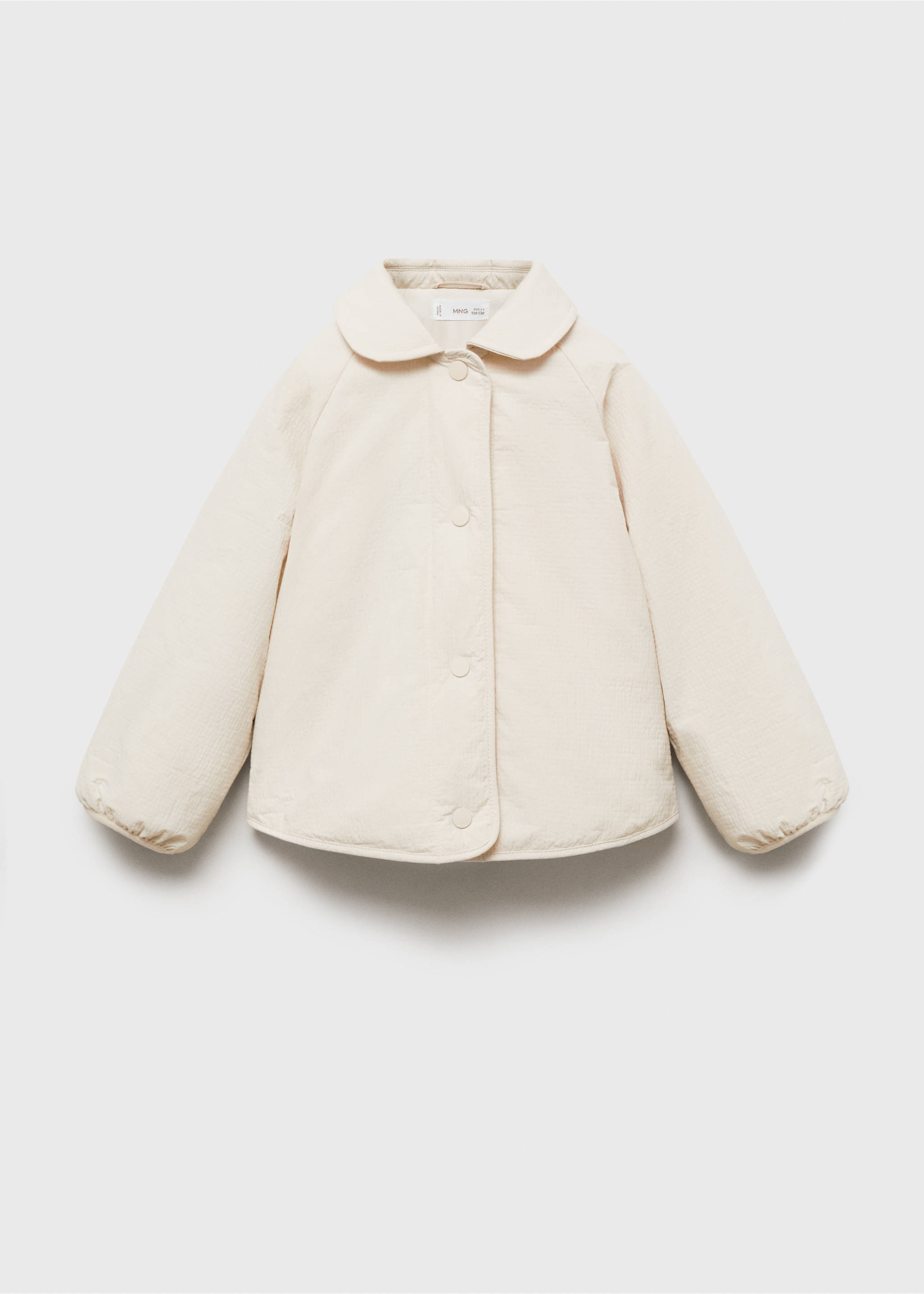 Anorac embuatat impermeable - Article sense model, Blanc trencat. Ref: 87054809-00.
