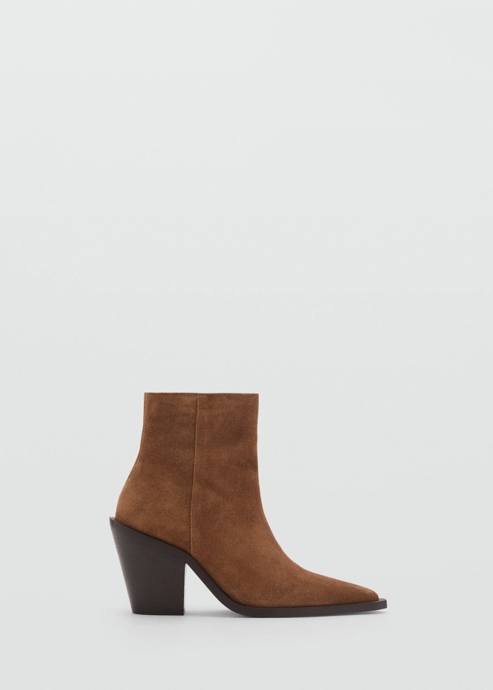Heel suede ankle boot - Article without model