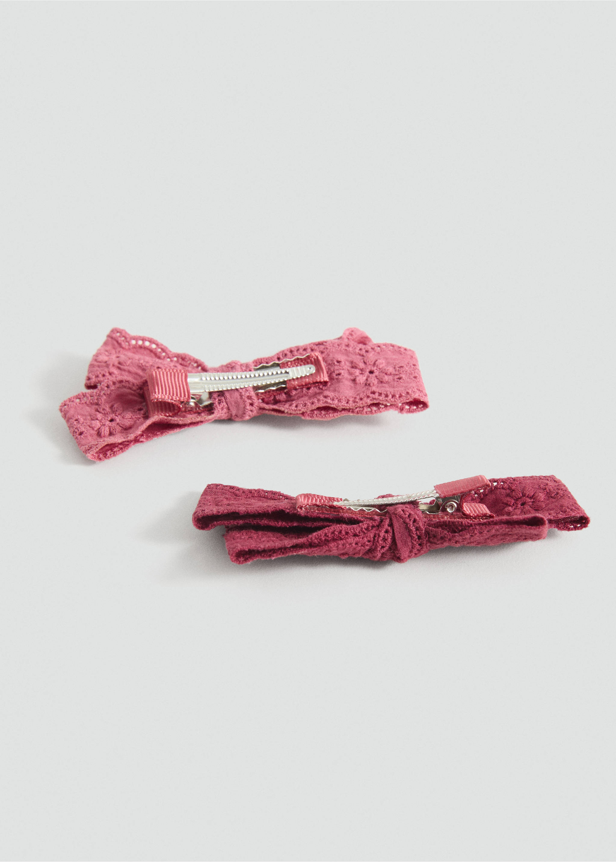 2er-Pack Haarklammern - Mittlere Ansicht, Zartrosa. Ref: 87055141-00.