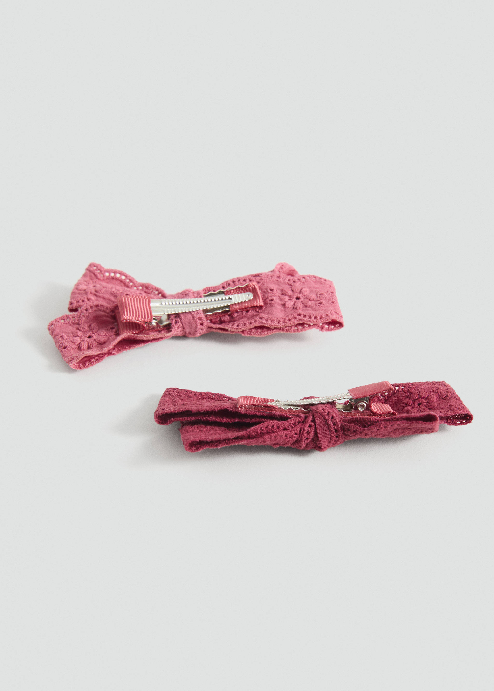 Pack of 2 fur-effect hair clips - Medium plane